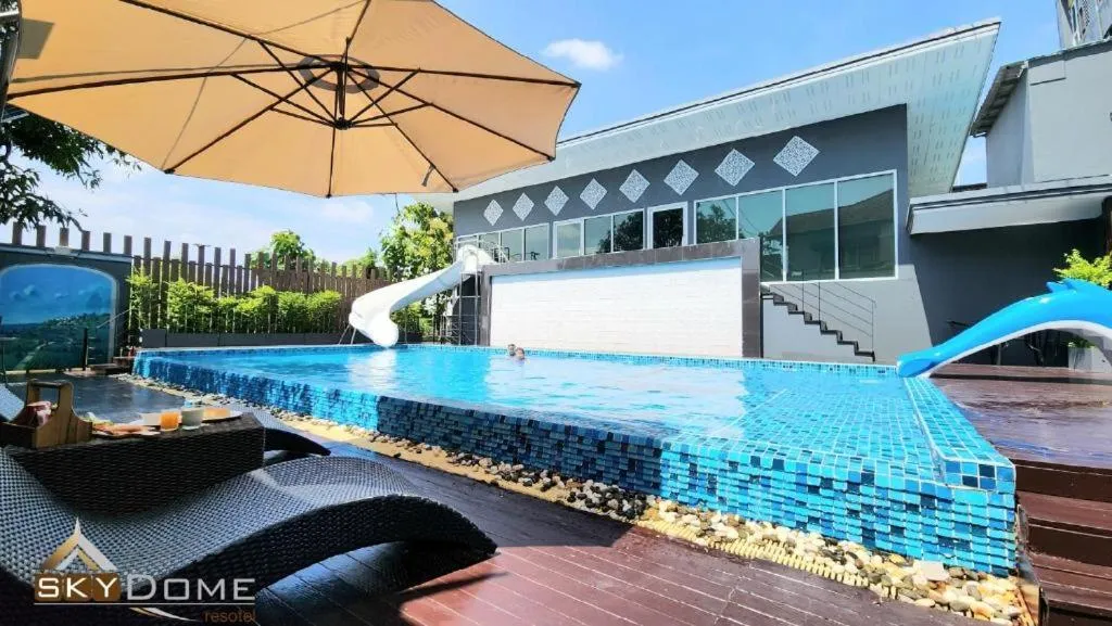 Swimming pool in Sky dome resotel - โรงแรมสกายโดม รีโซเทล