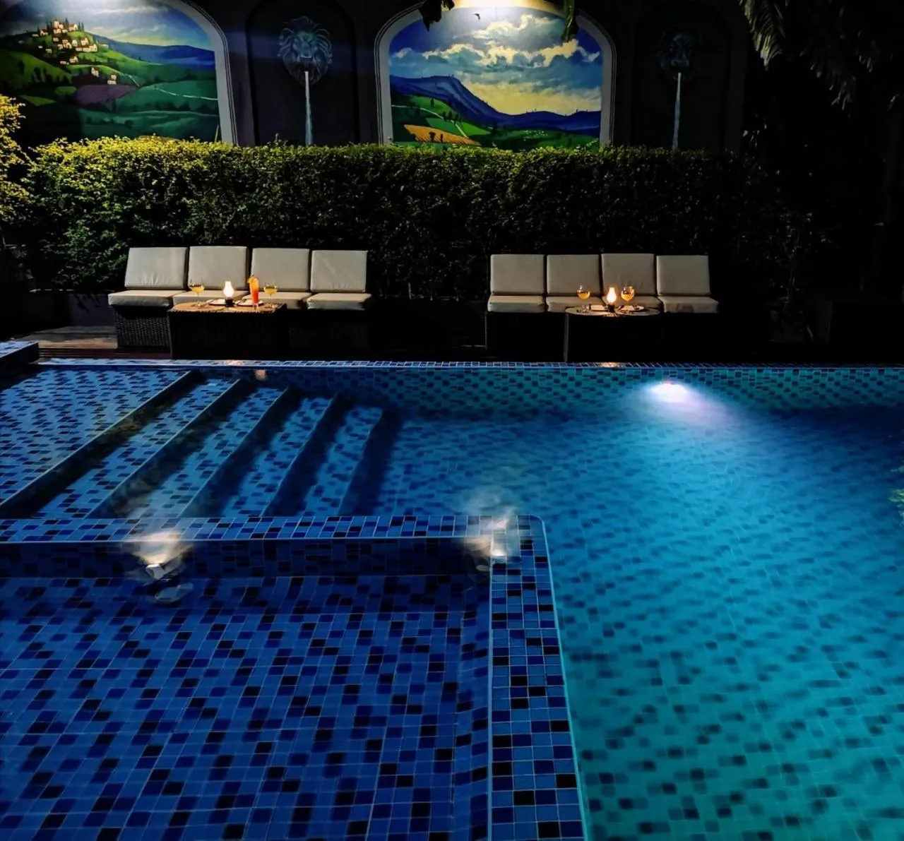 Swimming pool in Sky dome resotel - โรงแรมสกายโดม รีโซเทล