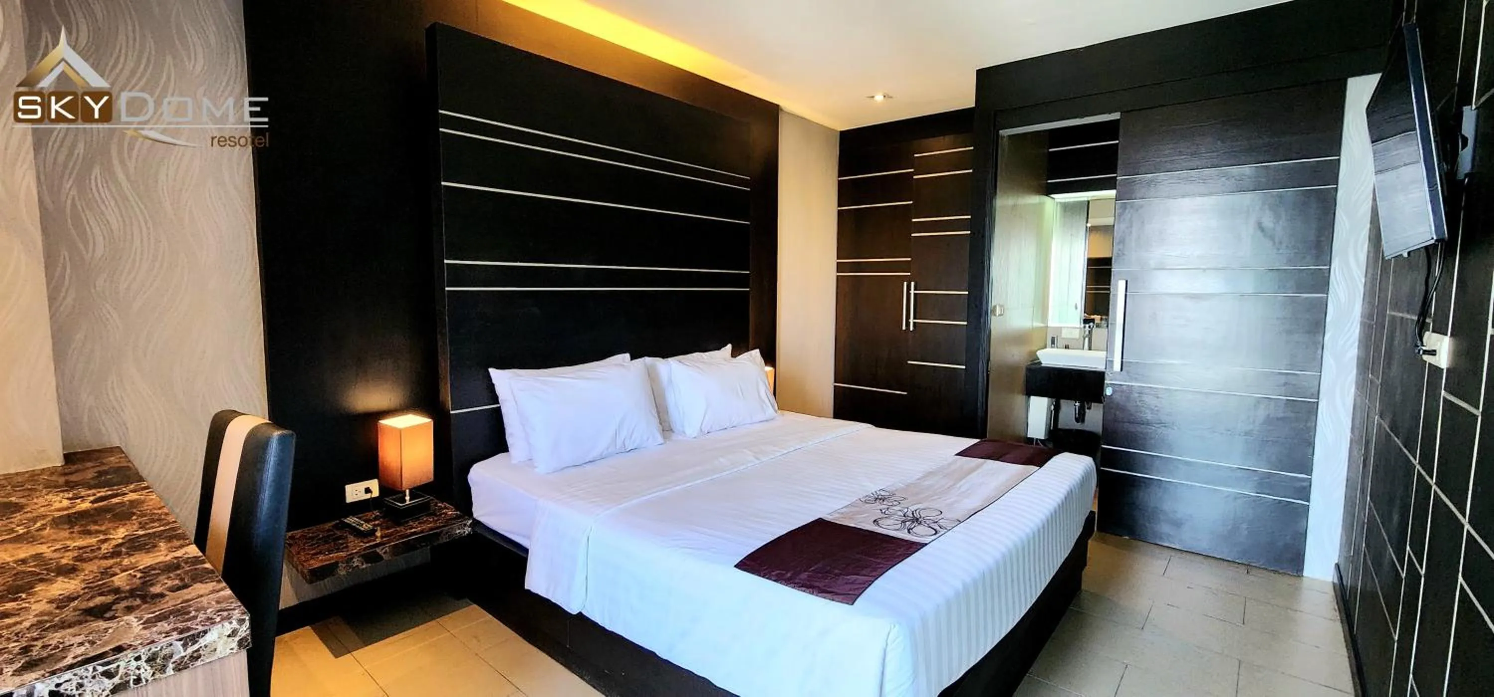 Bedroom, Bed in Sky dome resotel - โรงแรมสกายโดม รีโซเทล