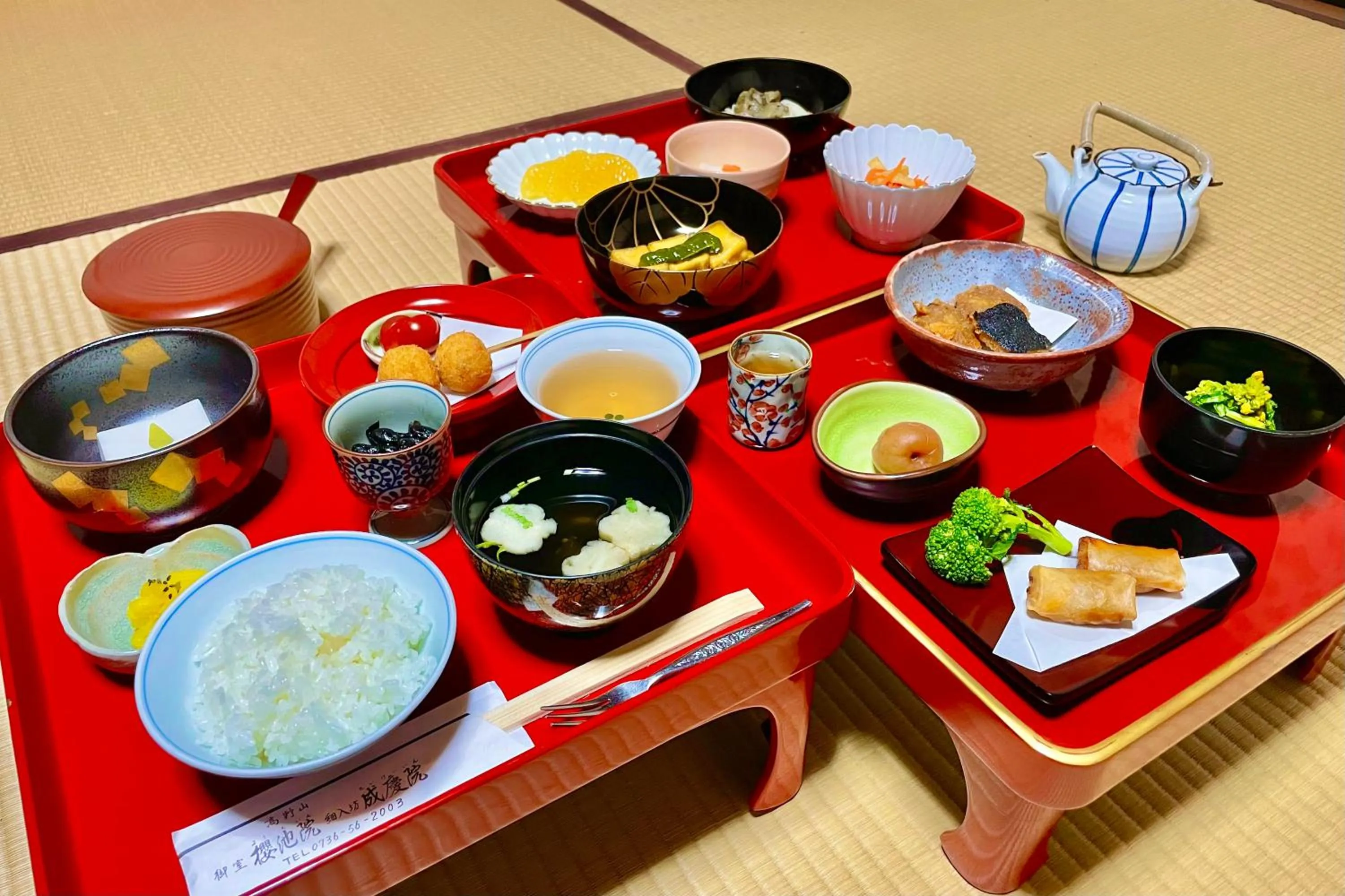 Dinner in Koyasan Shukubo Yochiin