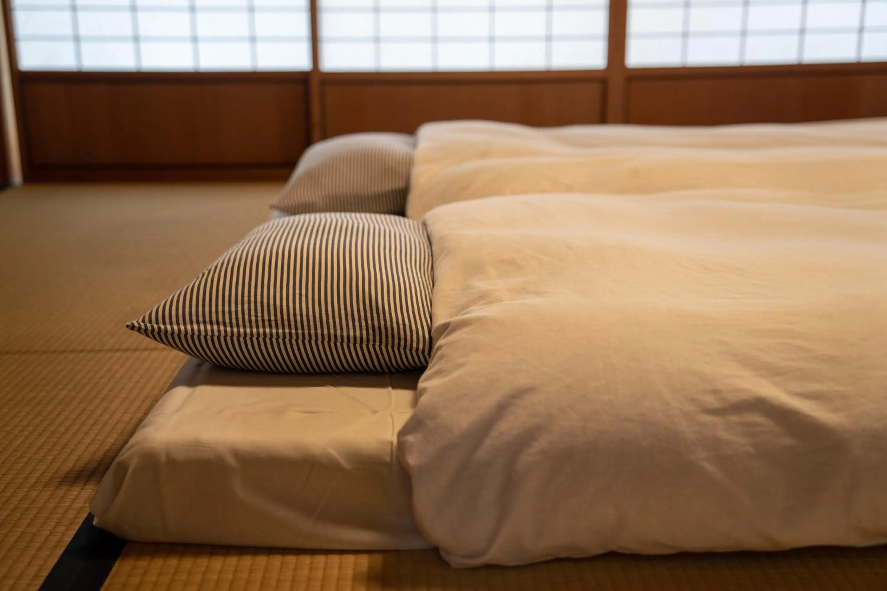 Bed in Koyasan Shukubo Yochiin