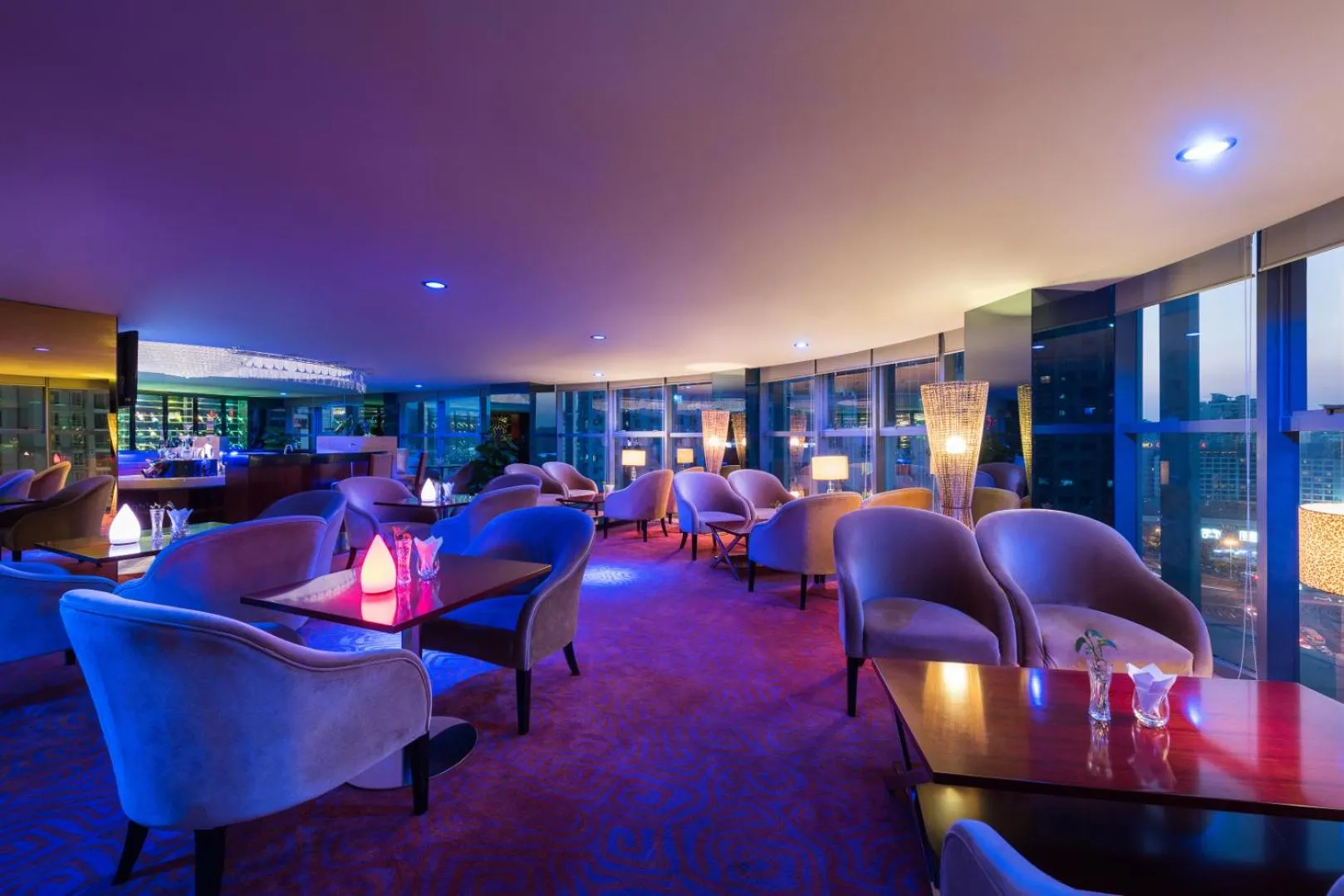 Seating area in Grand Mercure Xiamen Downtown-Free Welcome Fruit & Metro Station