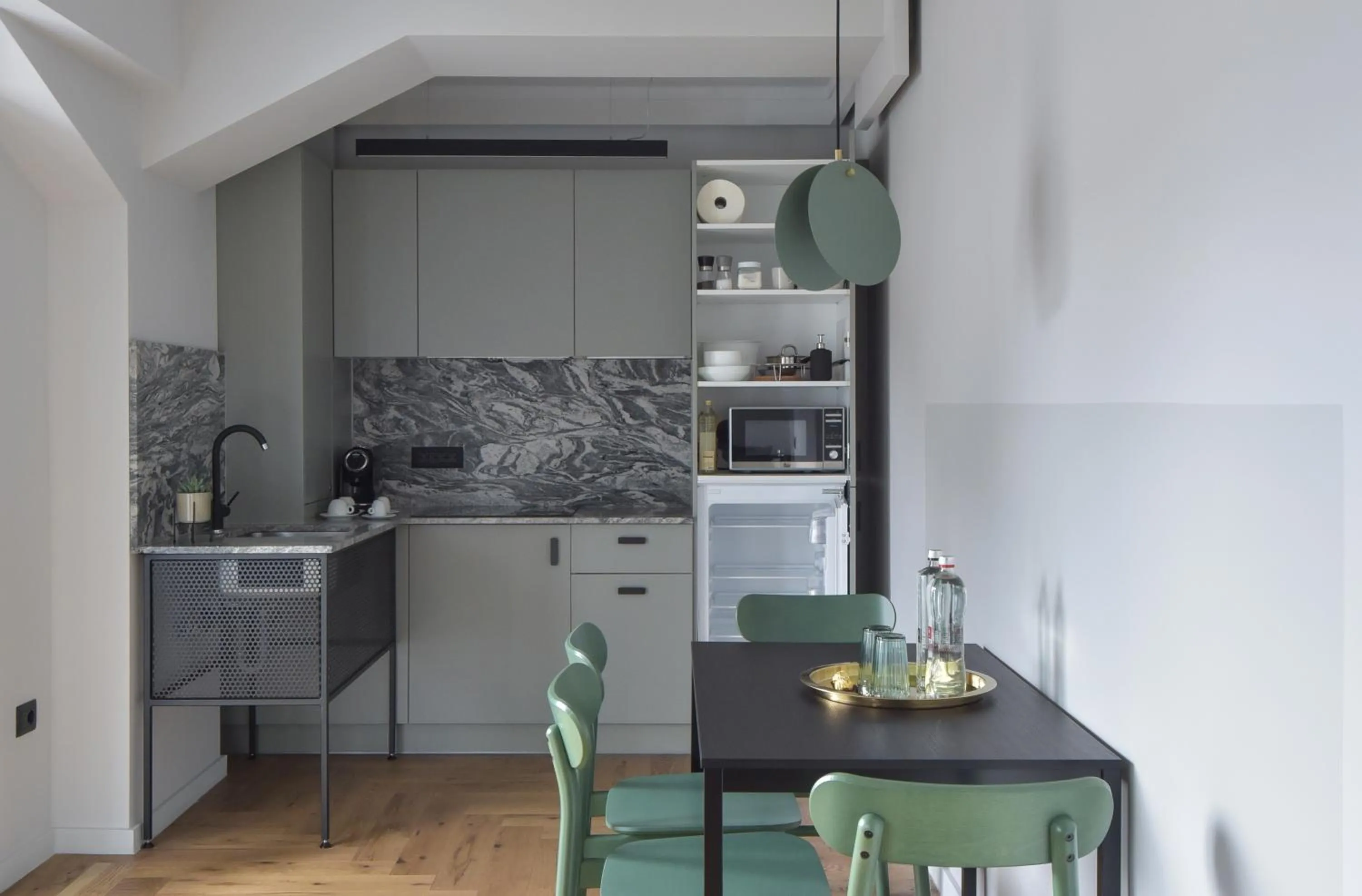 Kitchen or kitchenette in Atlas Aparthotel