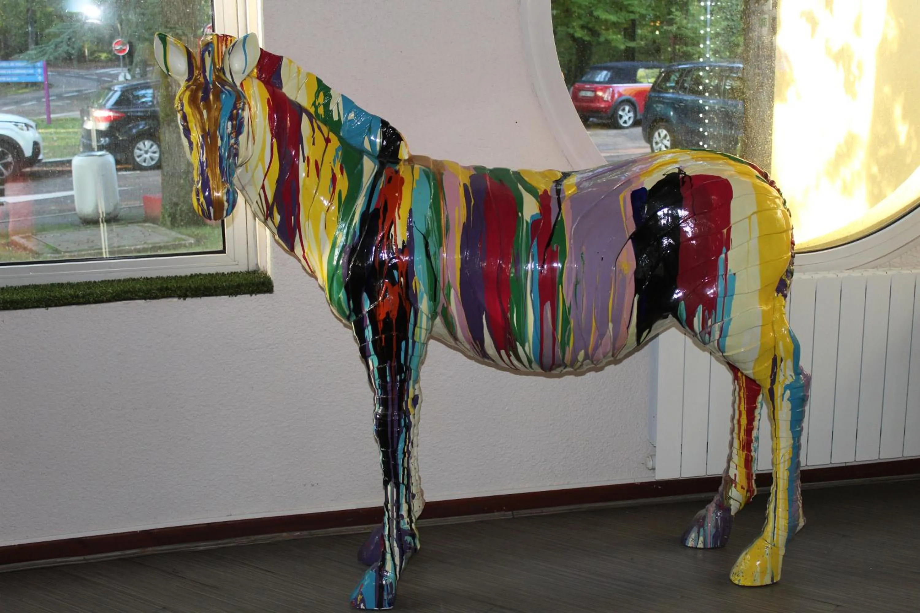 Decorative detail in Enzo Hôtels Premier Prix - Logis Amnéville