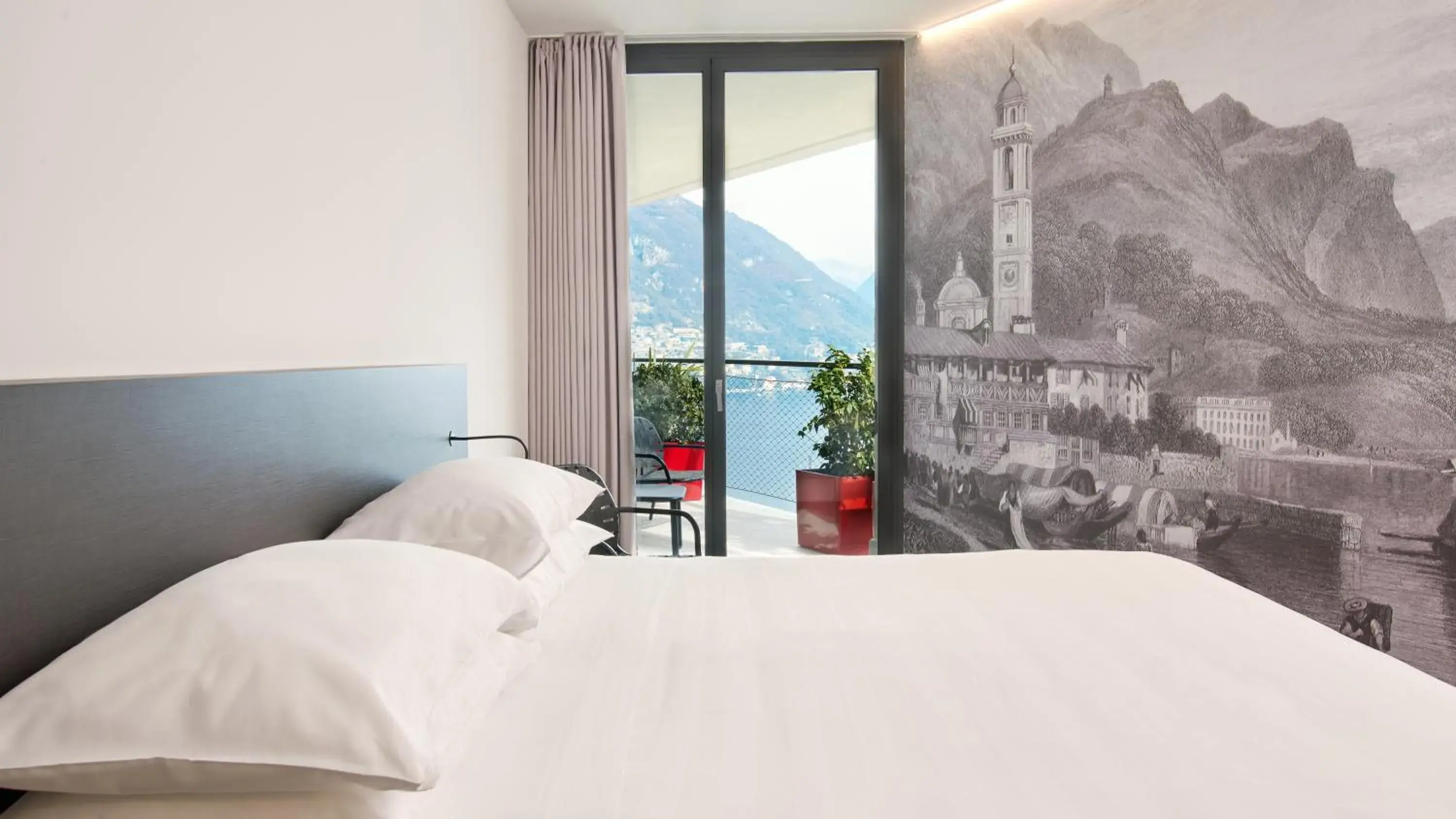 Bedroom, Bed in Hotel Lago Bedroom, Bed in Hotel Lago