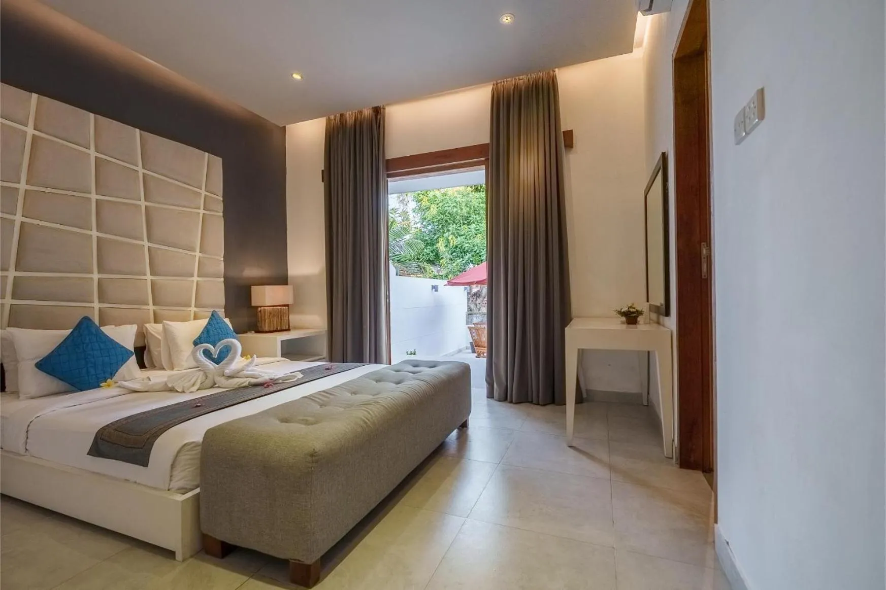 Bed in Villa Orange 3BR Seminyak by Exotic Bali Properties