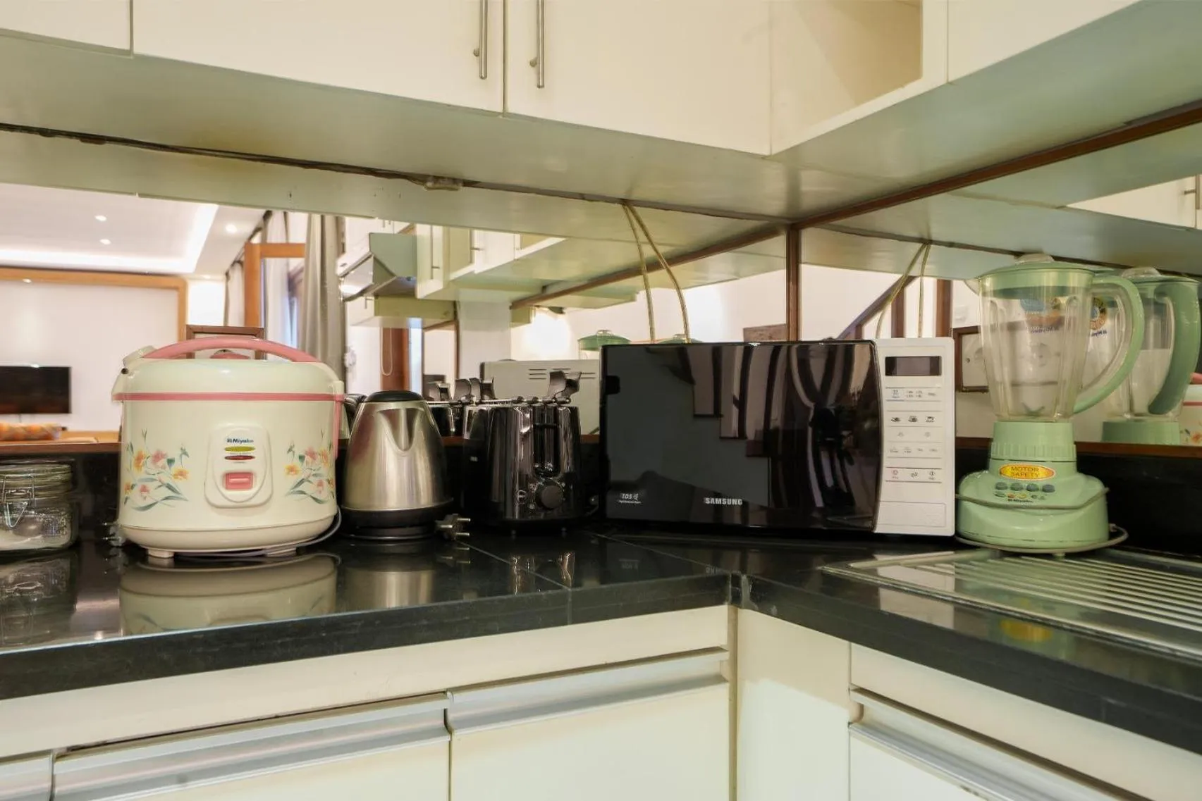 kitchen in Villa Orange 3BR Seminyak by Exotic Bali Properties