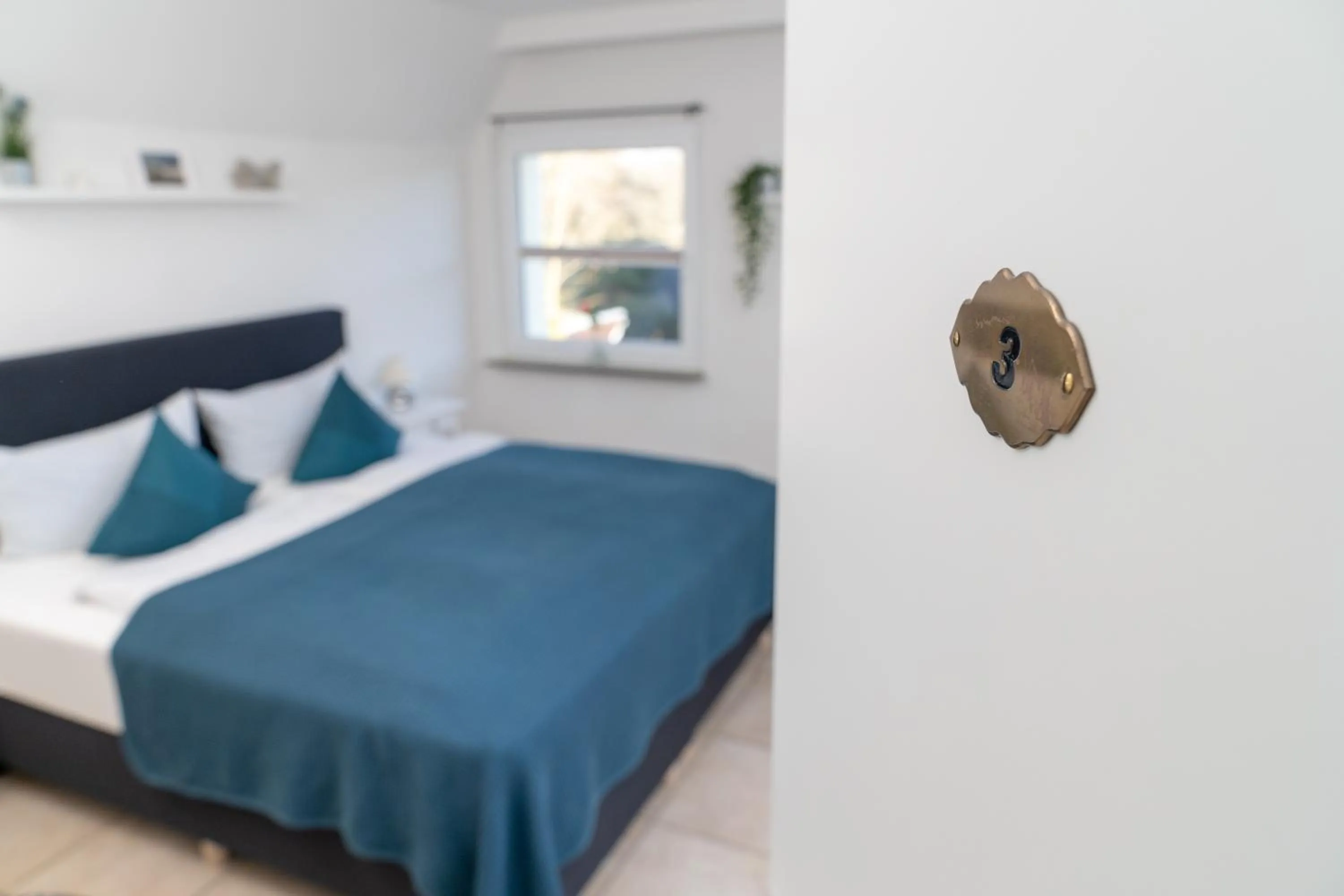 Bed in Hotel am Wasserschloss Glücksburg