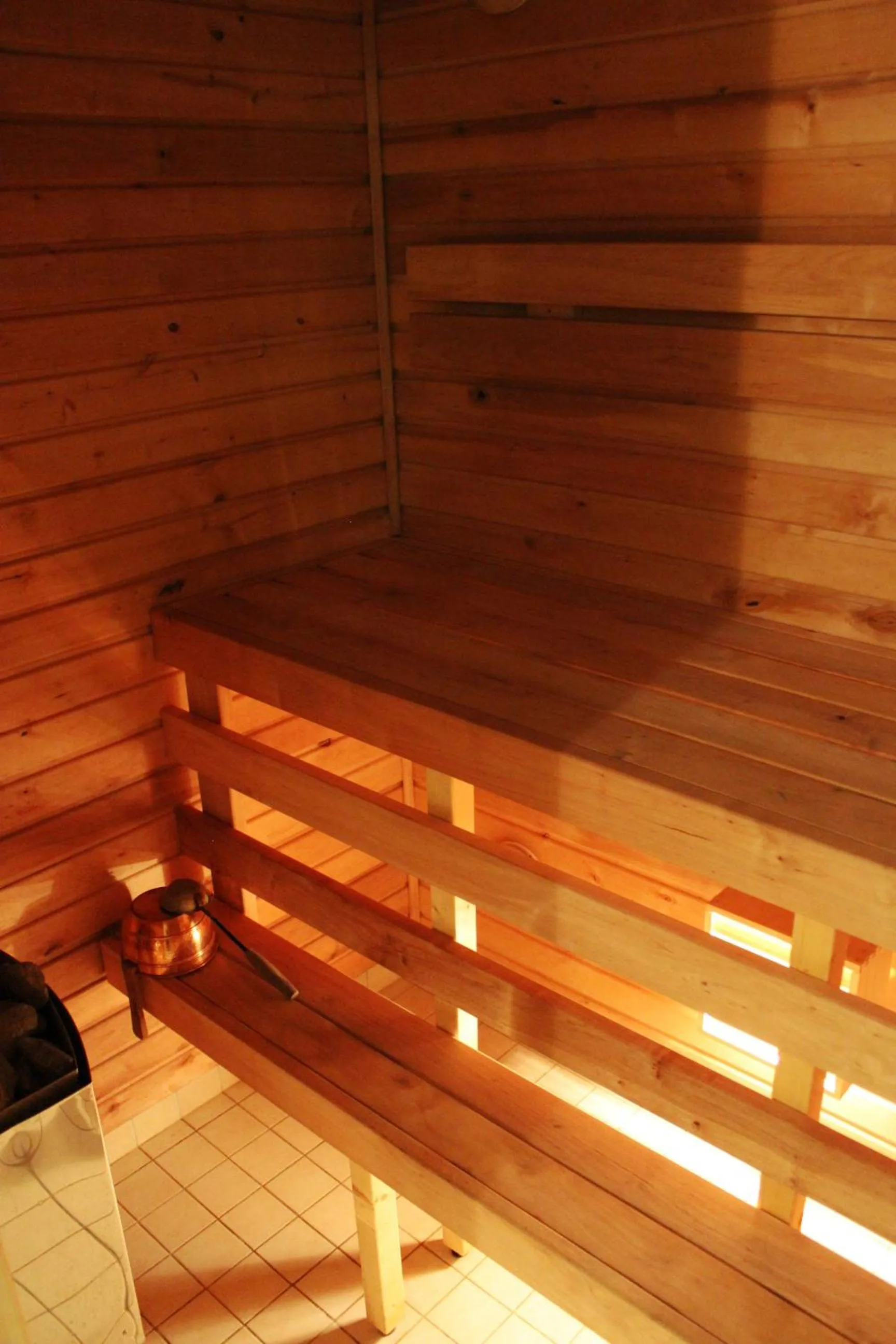 Sauna in Embrace Hotel & Apartments