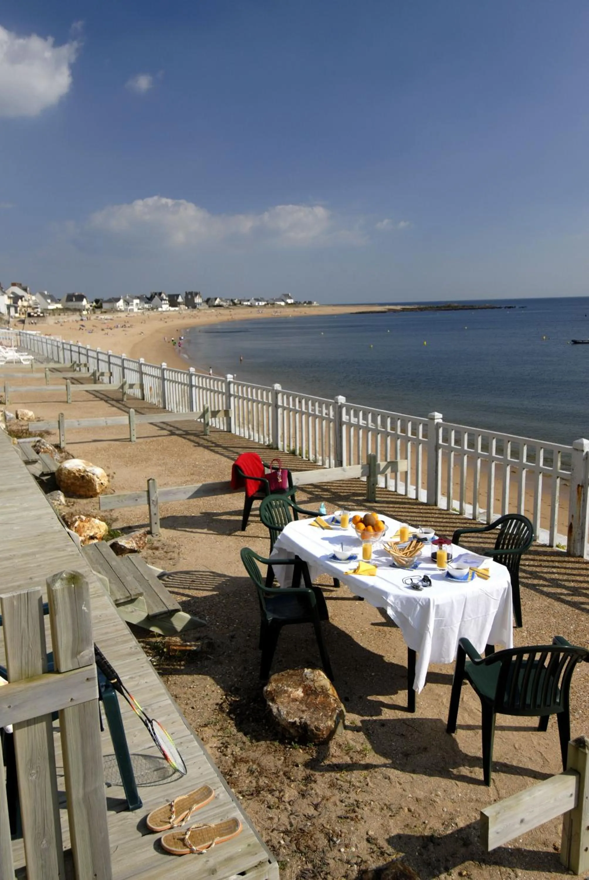 Balcony/Terrace in Résidence Odalys Valentin plage