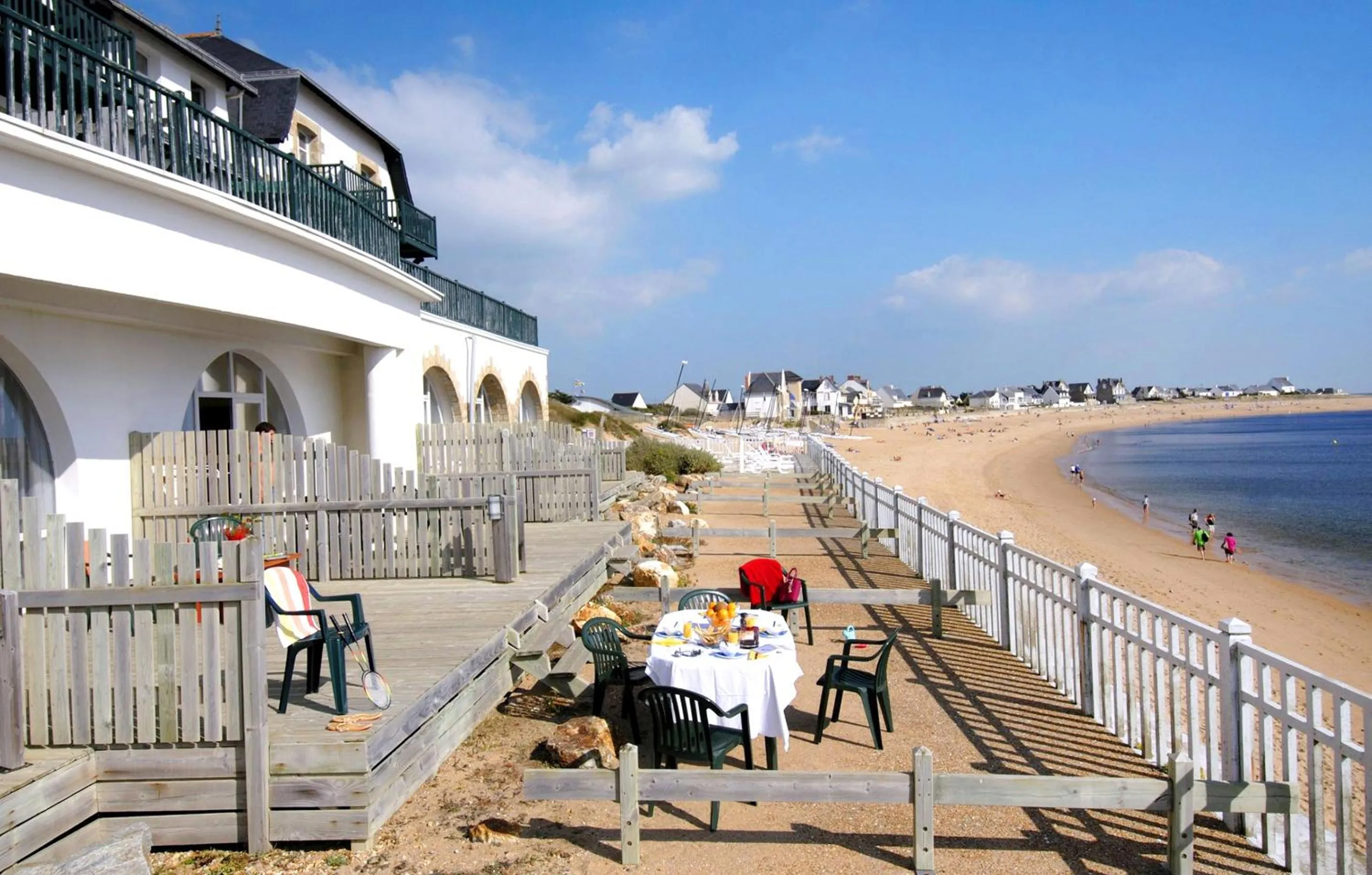 Balcony/Terrace in Résidence Odalys Valentin plage