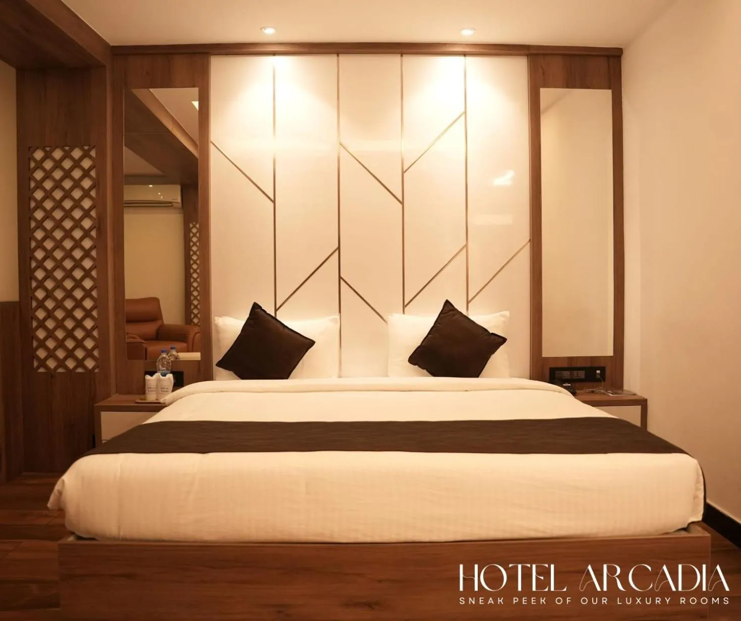 Bed in Hotel Arcadia