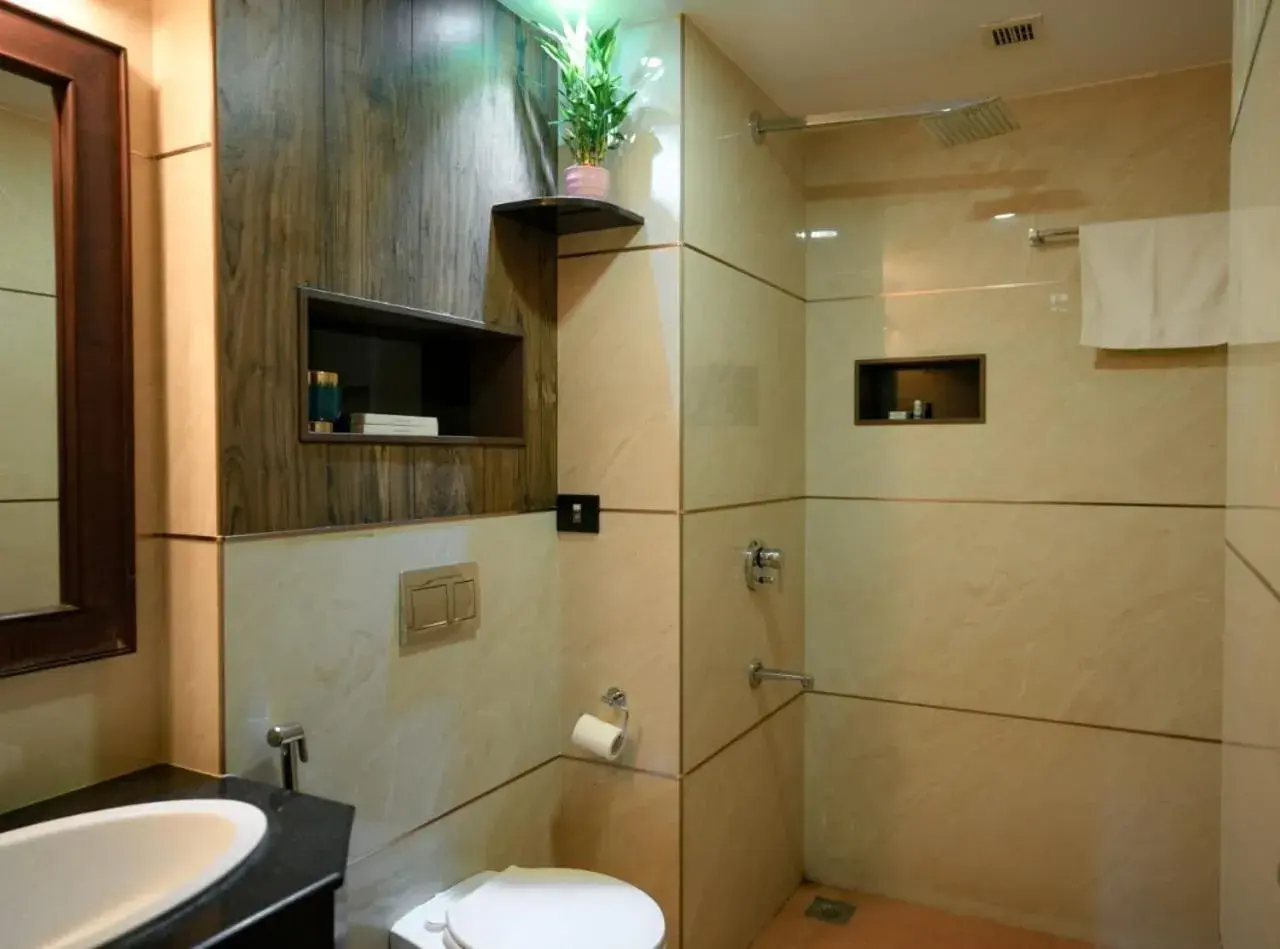 Bathroom in Hotel Arcadia Bathroom in Hotel Arcadia