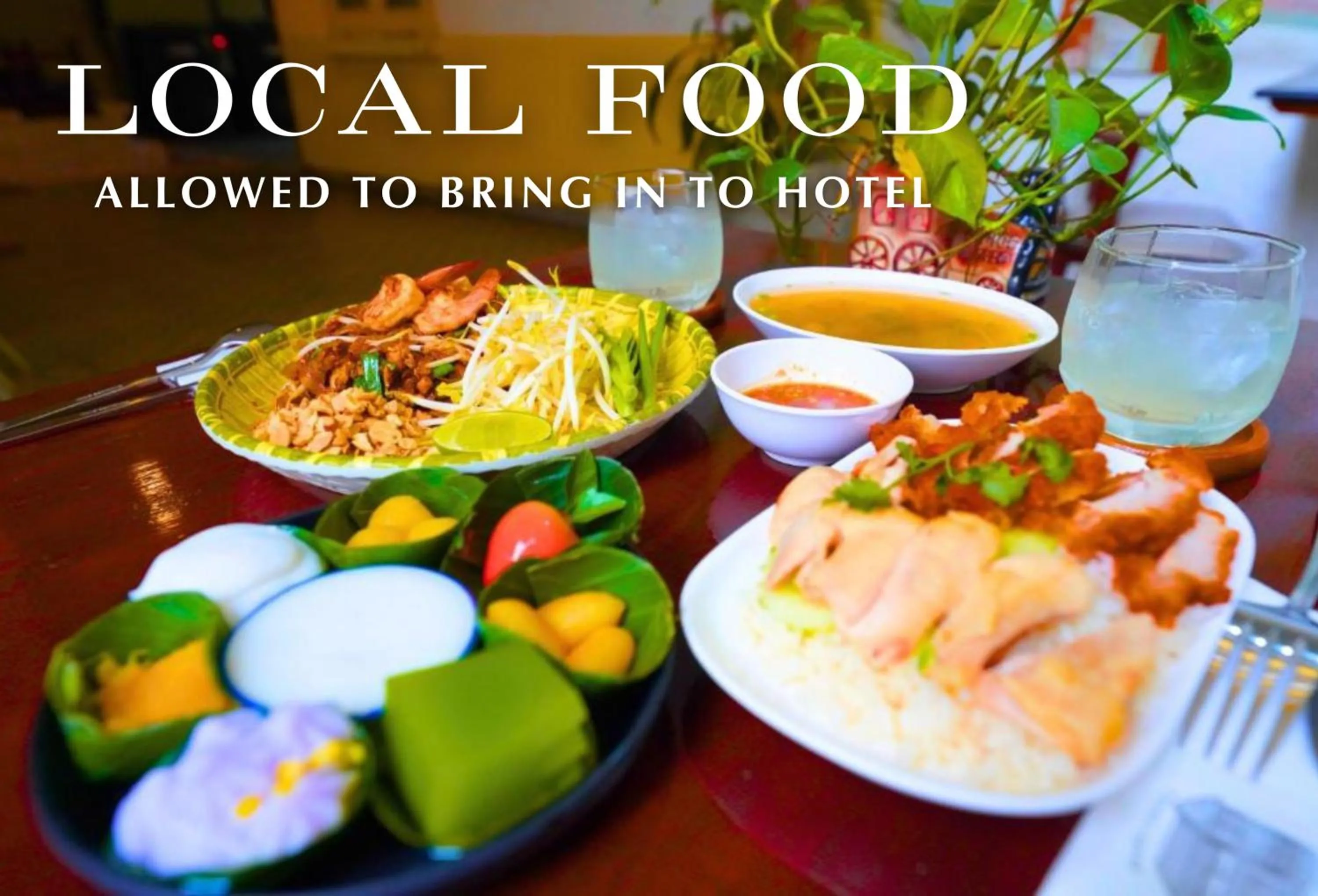 Food close-up in Excel Hotel Bangkok former Sri Krungthep Hotel