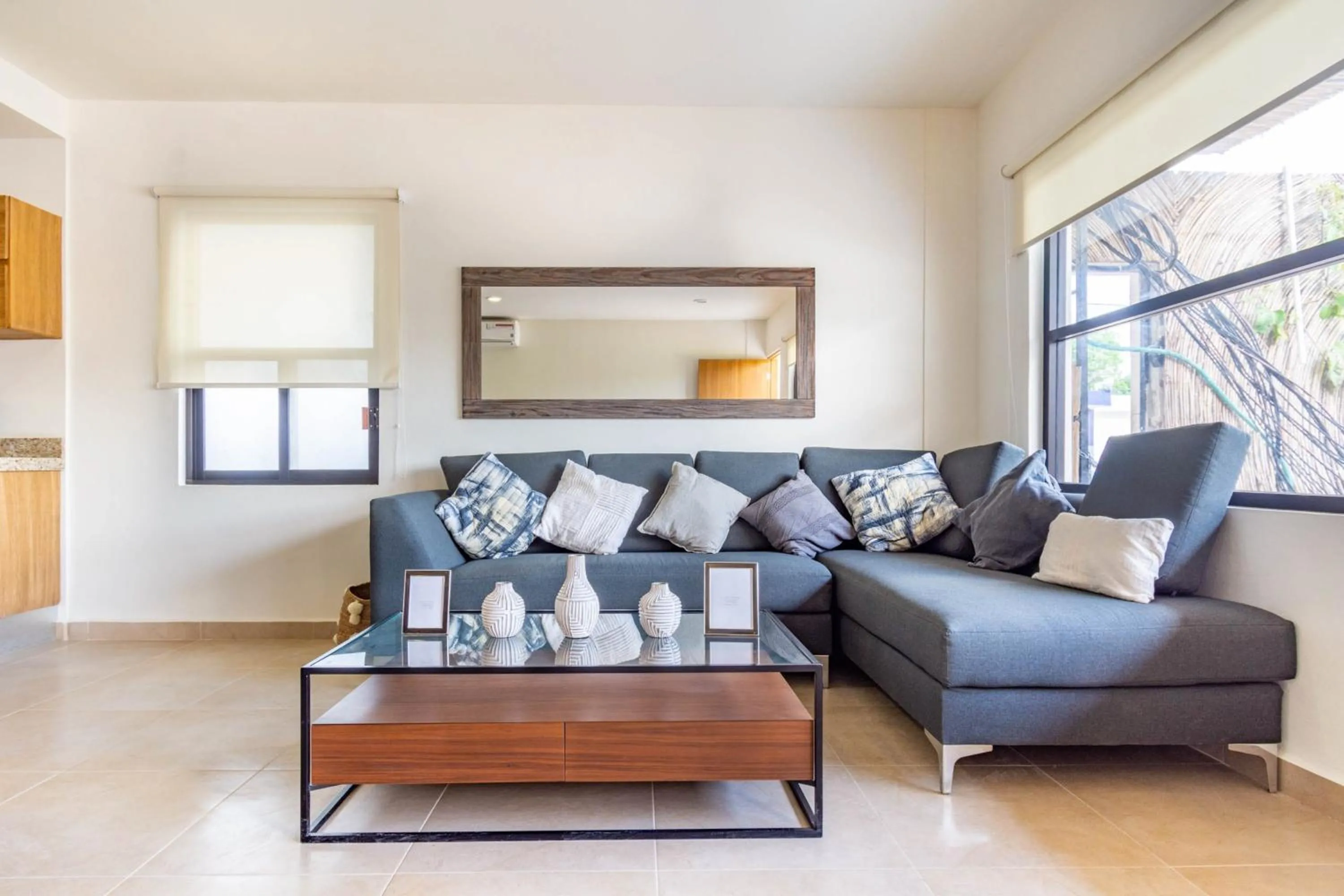 Living room in Elementus Tulum