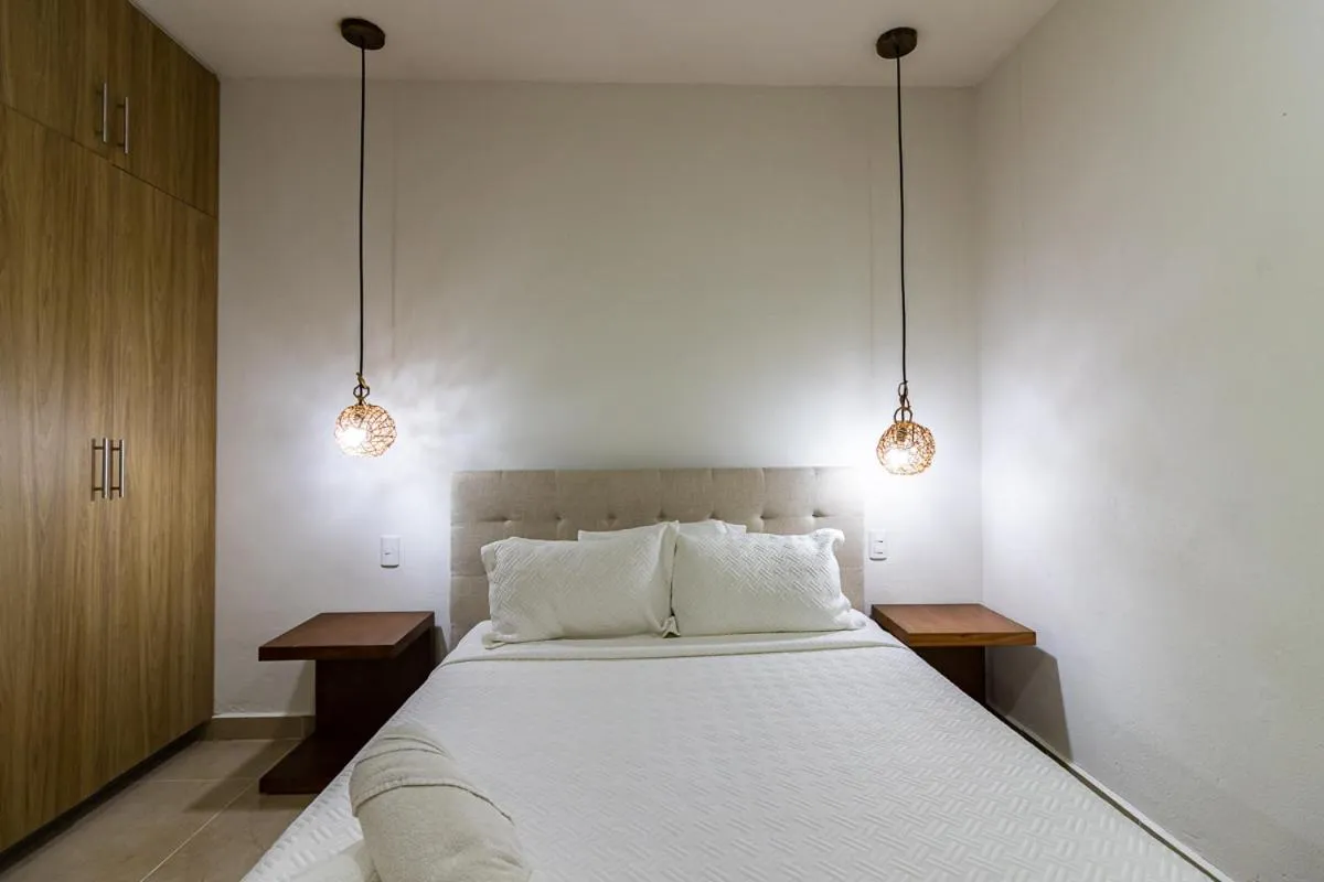 Bed in Elementus Tulum