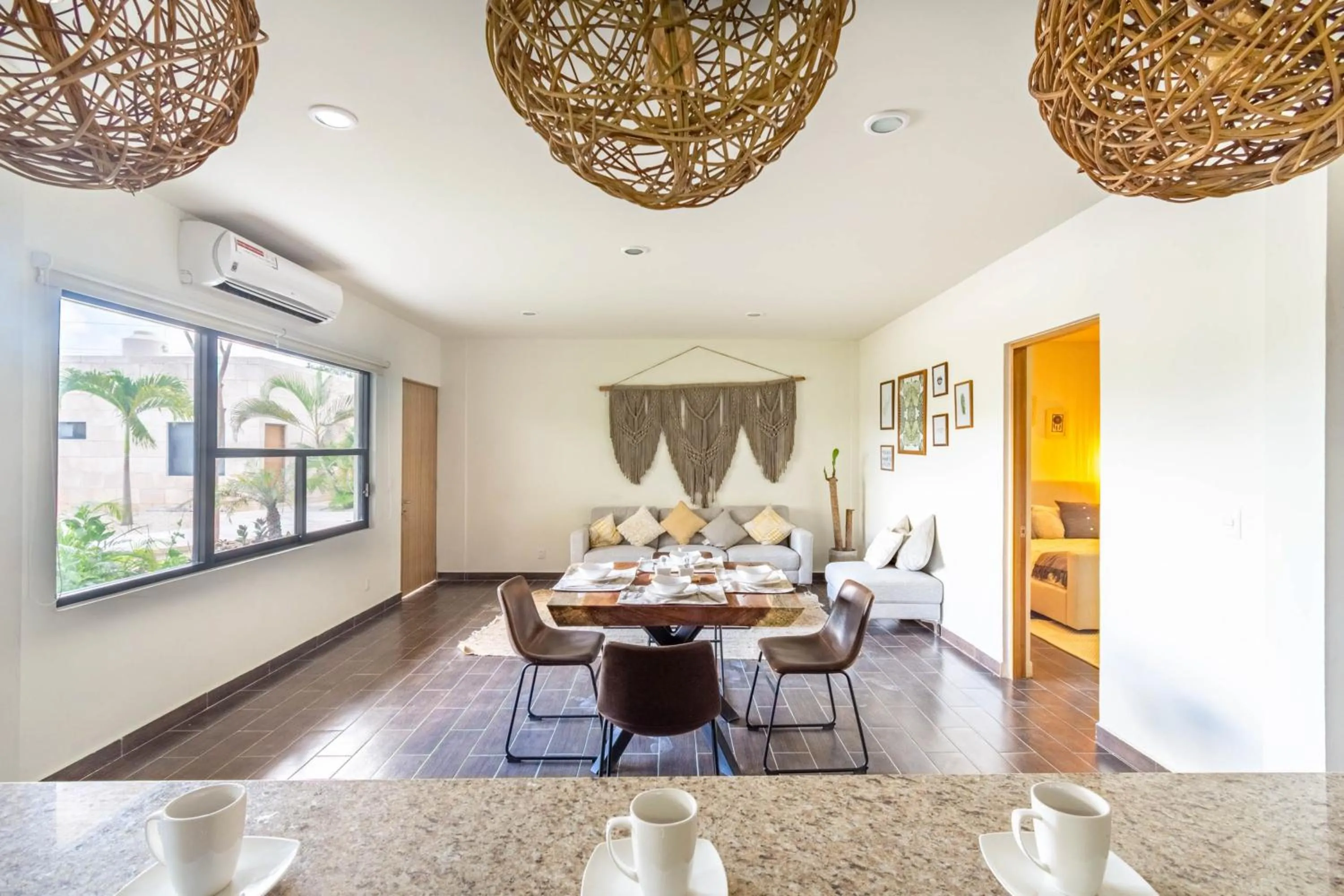 Living room in Elementus Tulum