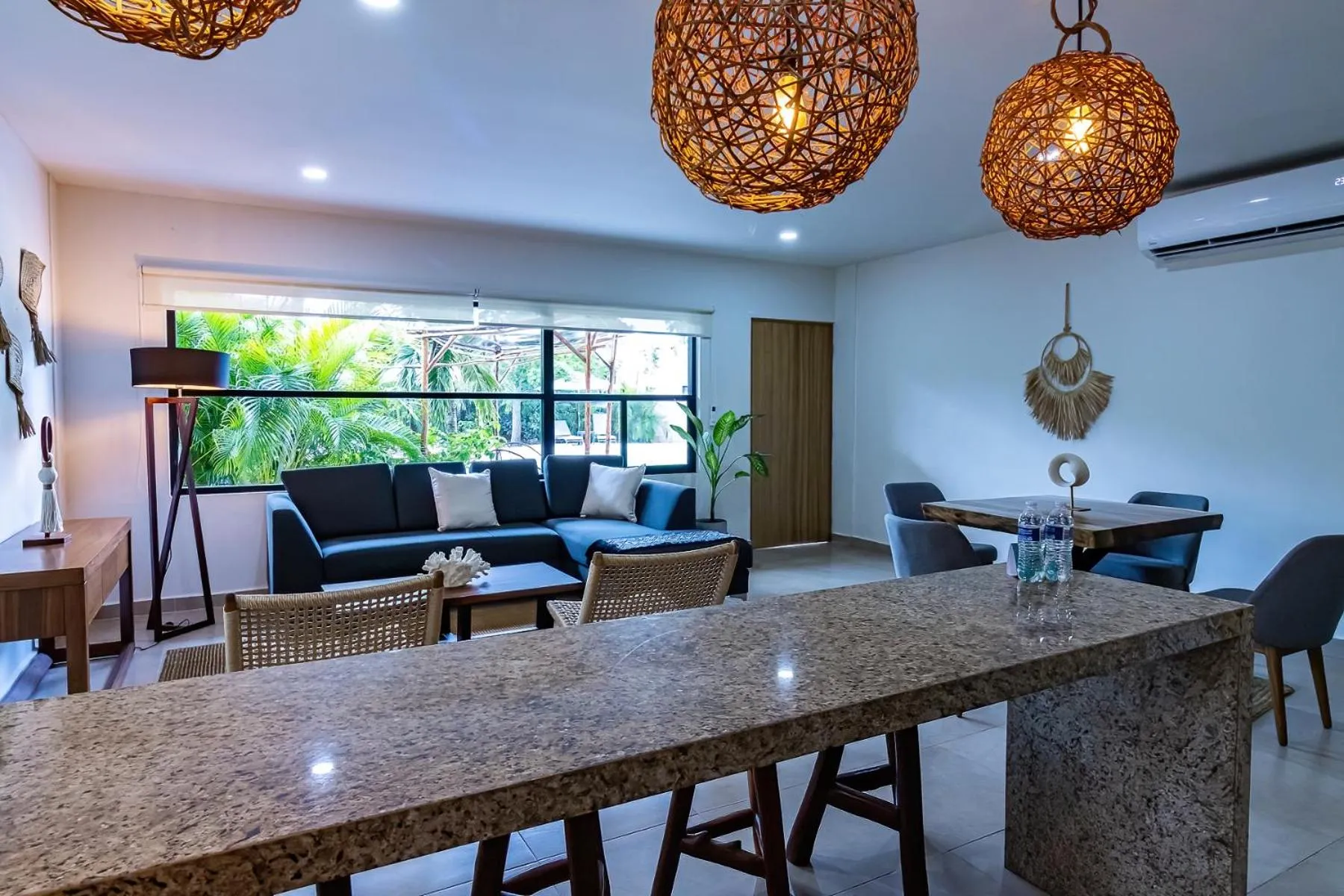 Living room in Elementus Tulum