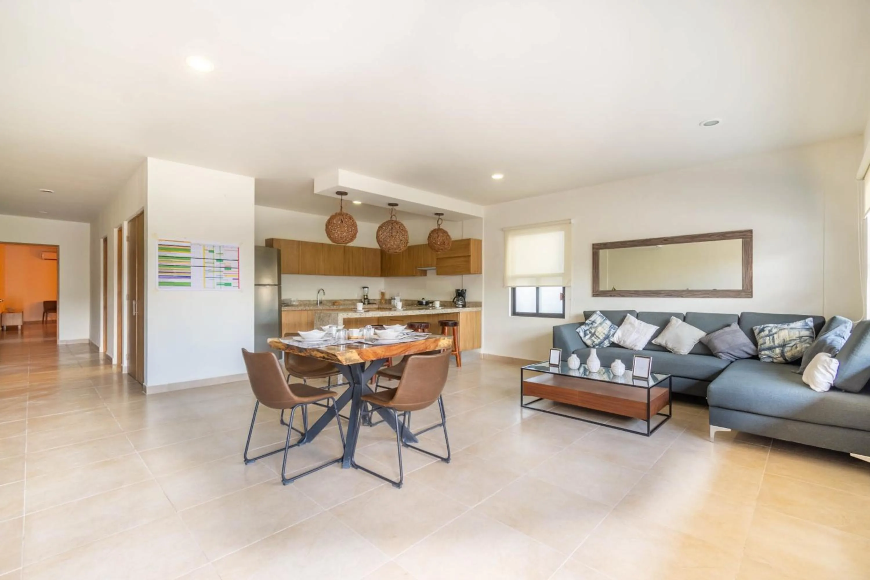 Living room in Elementus Tulum