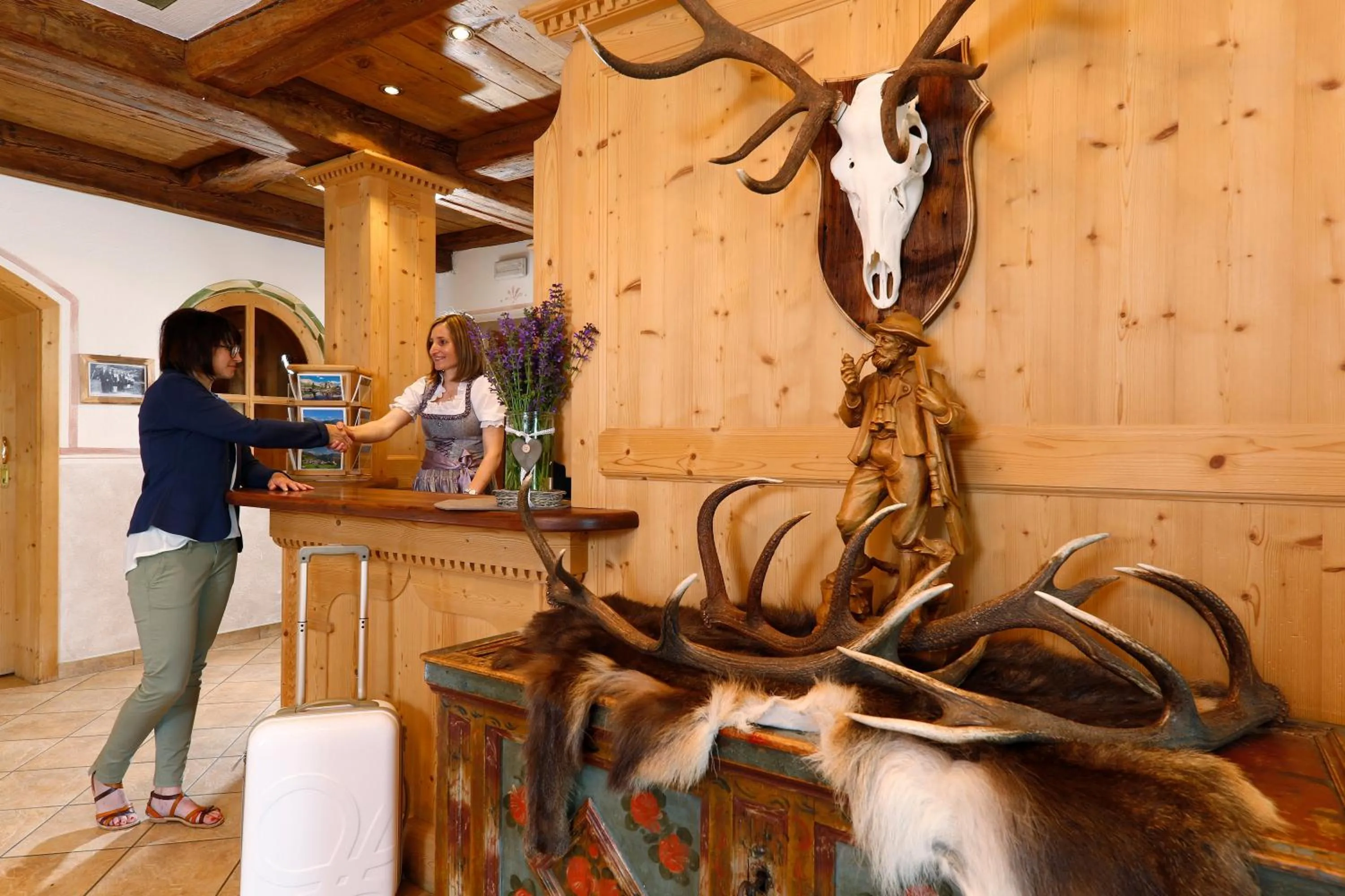 Lobby or reception in Hotel Hubertusstube