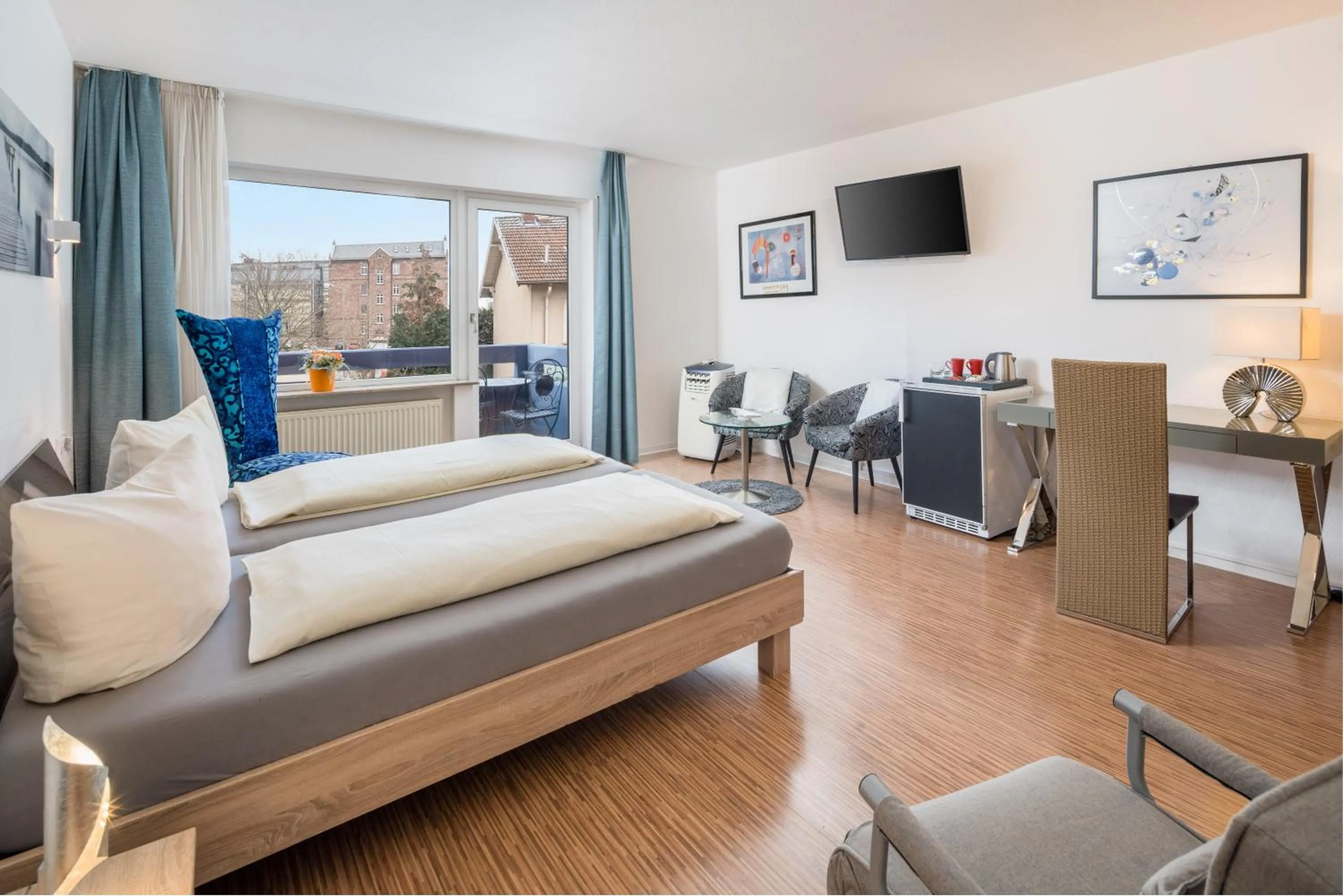 Bed in Hotel Am Gottesauer Schloss