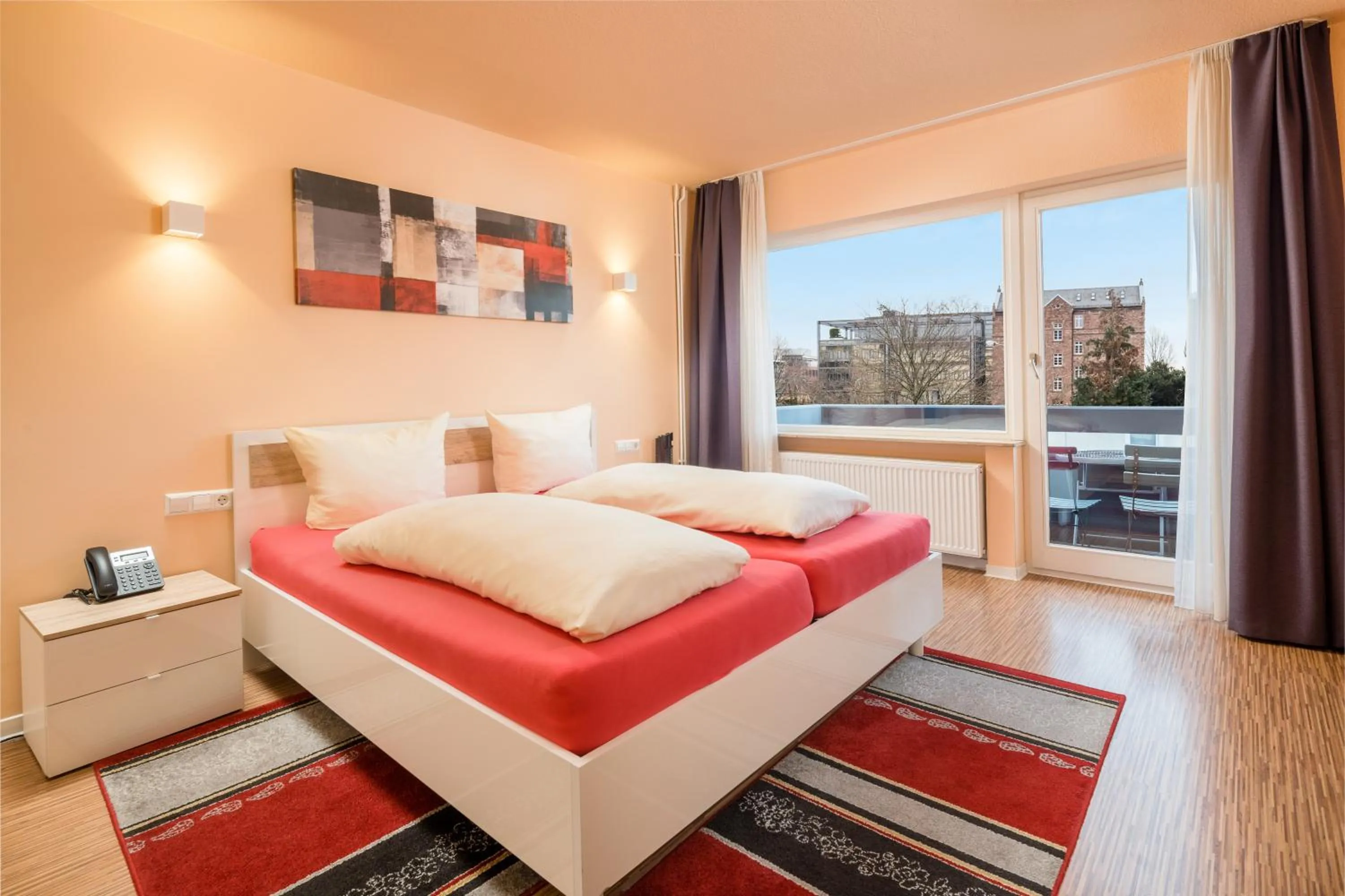 Bed in Hotel Am Gottesauer Schloss