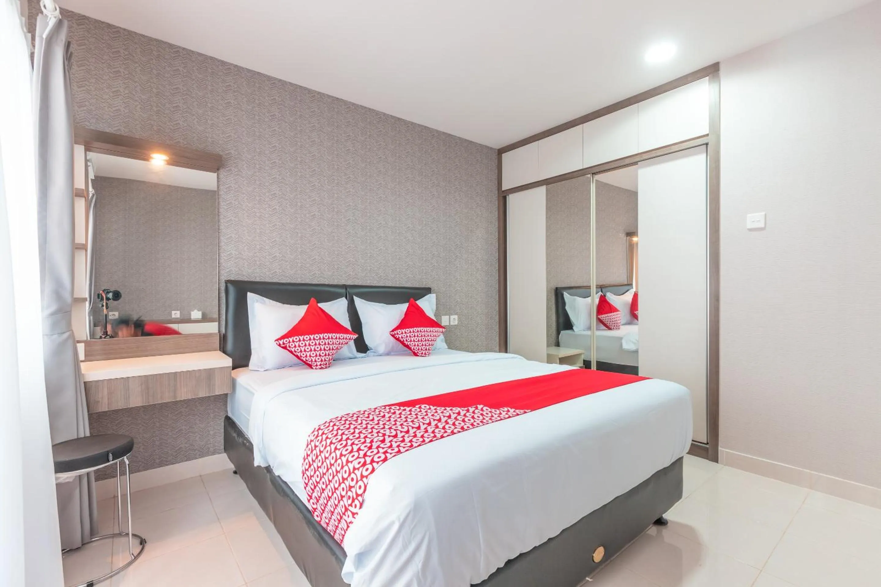 Bedroom, Bed in Hotel O Apartement Sentul Tower