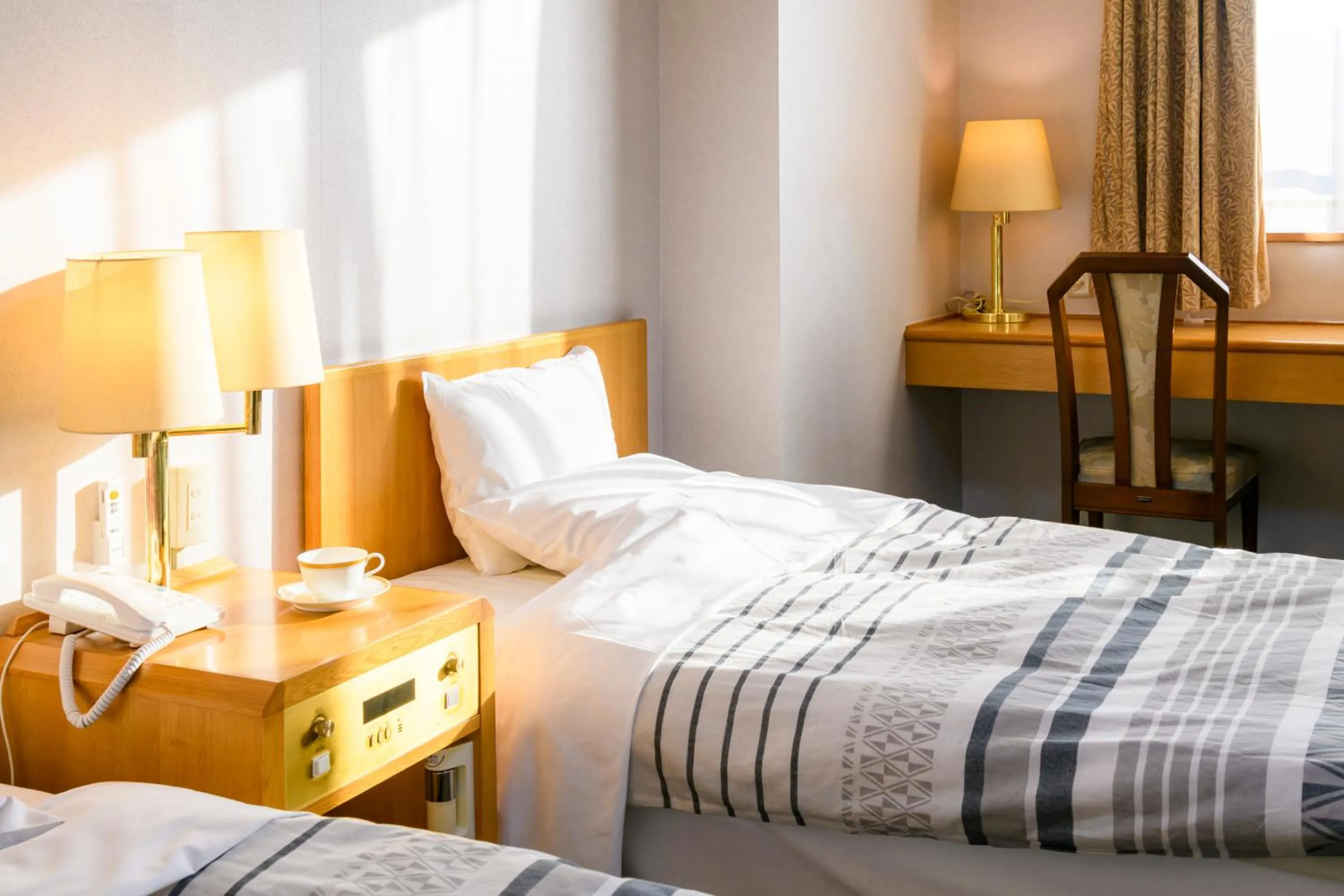 Bed in Hotel Symphony Sagae Onsen