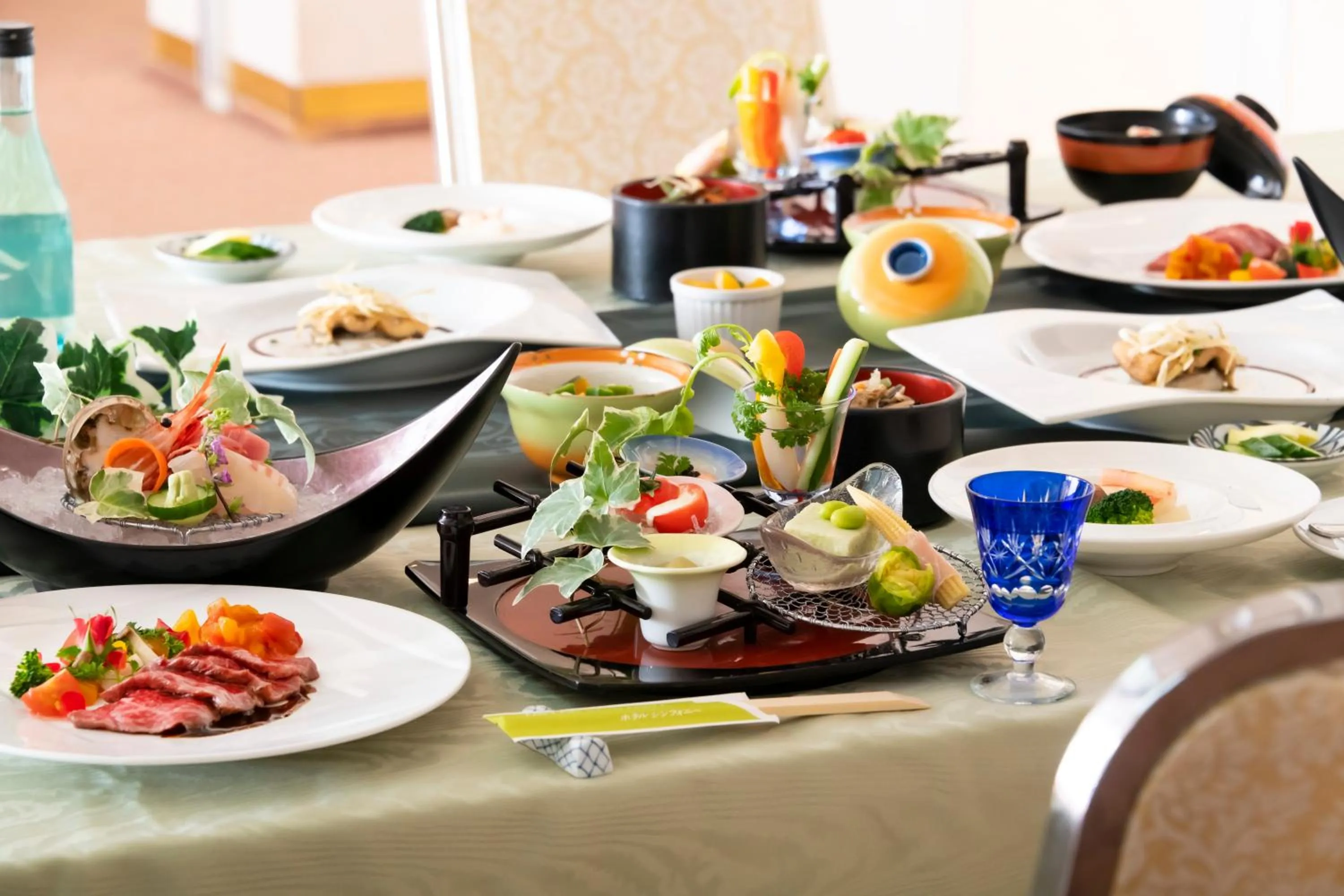 Dinner in Hotel Symphony Sagae Onsen