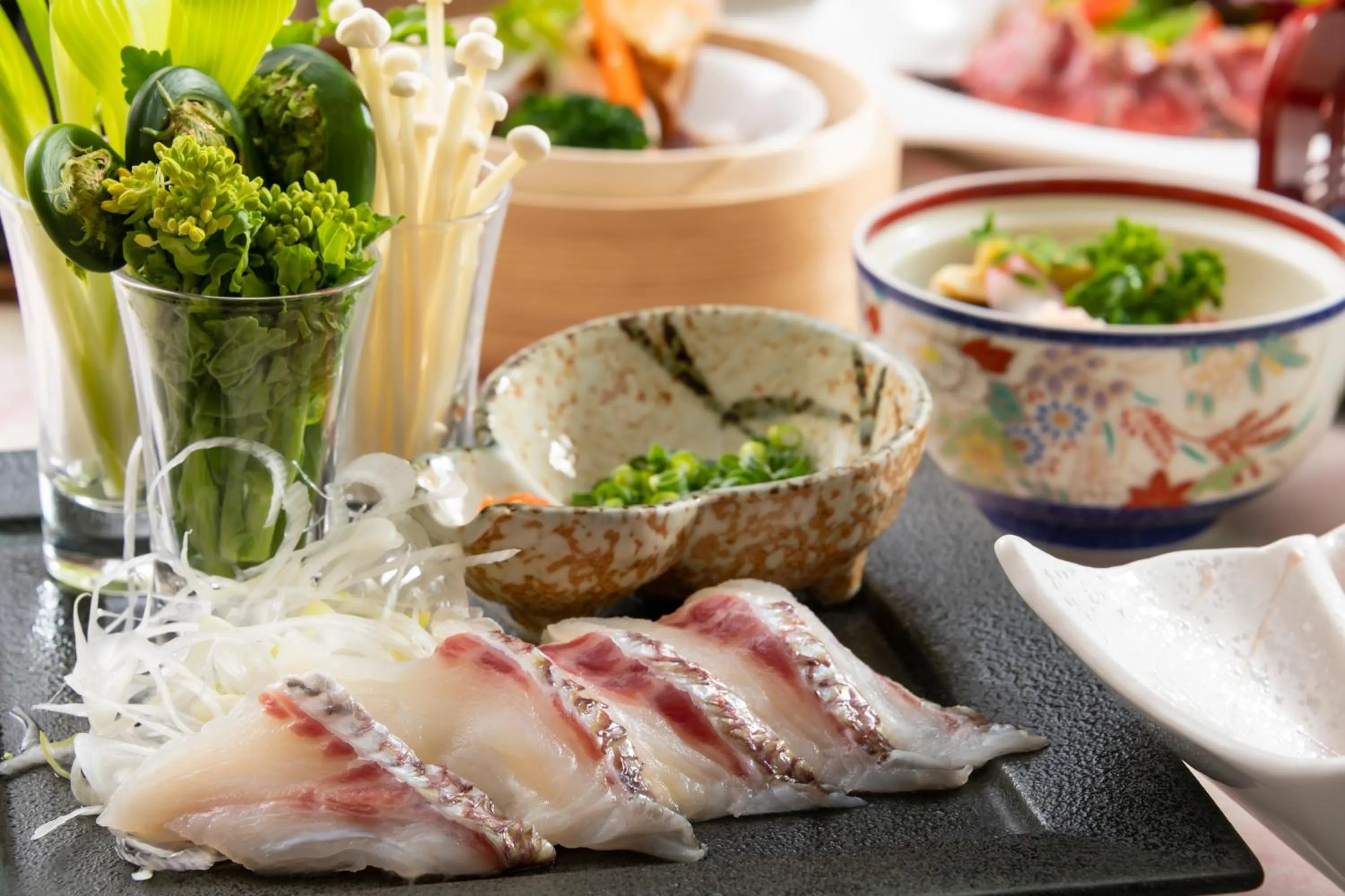 Dinner in Hotel Symphony Sagae Onsen