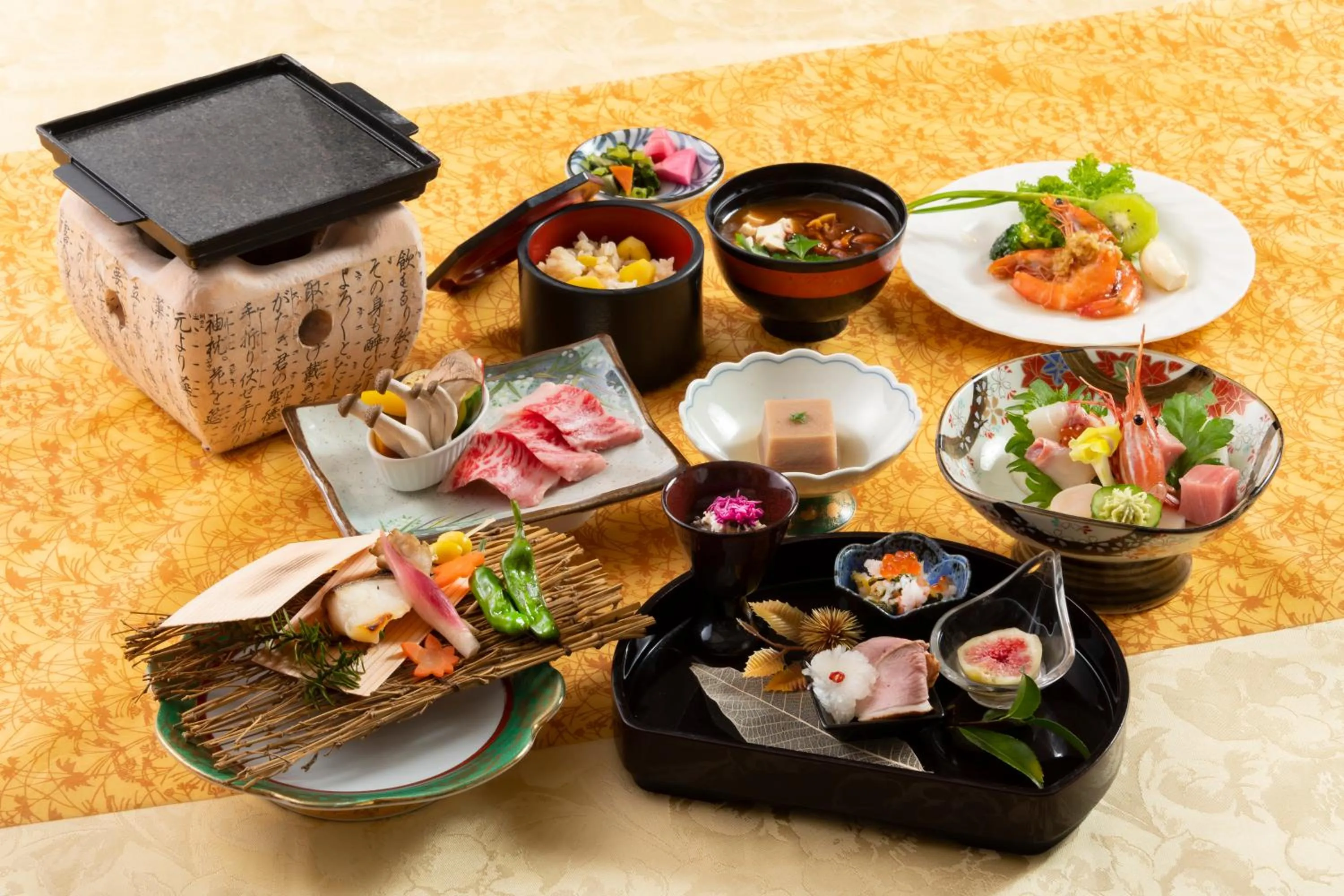 Dinner in Hotel Symphony Sagae Onsen