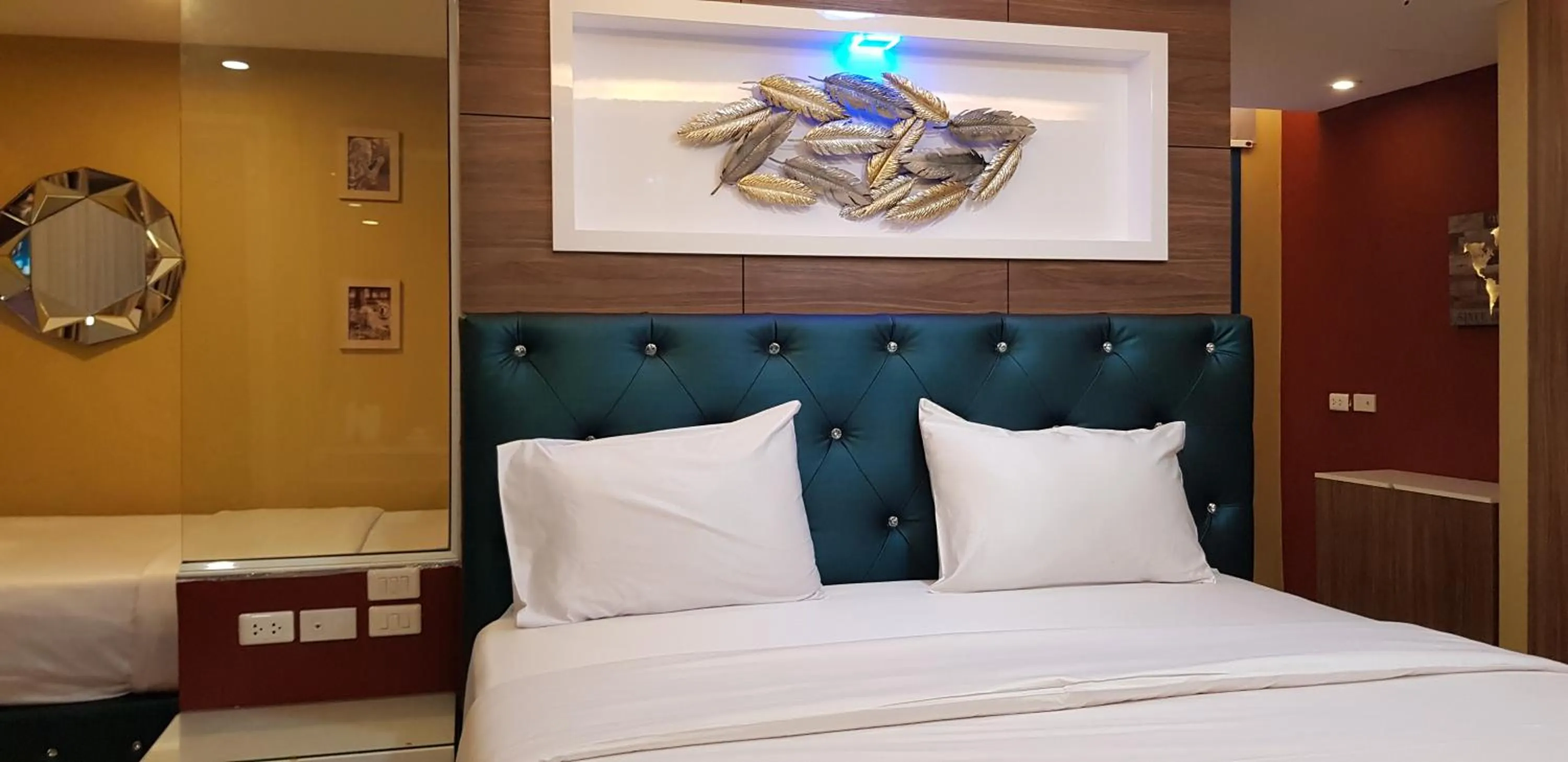 Bed in BlueTel Re'sidencE Bangkok IMPACT บลูเทล เรซิดองส์ กรุงเทพ อิมแพค