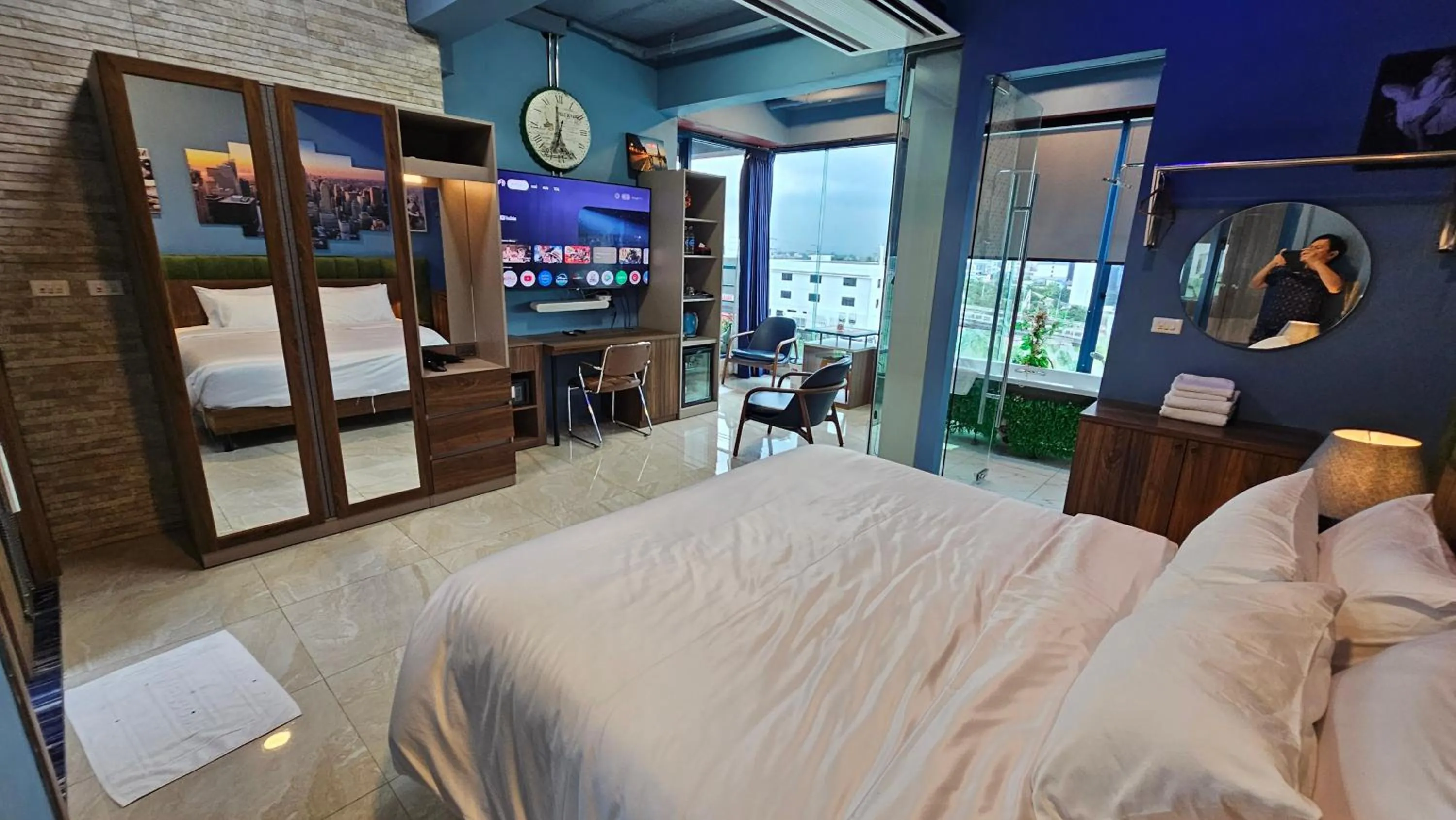 Bed in BlueTel Re'sidencE Bangkok IMPACT บลูเทล เรซิดองส์ กรุงเทพ อิมแพค