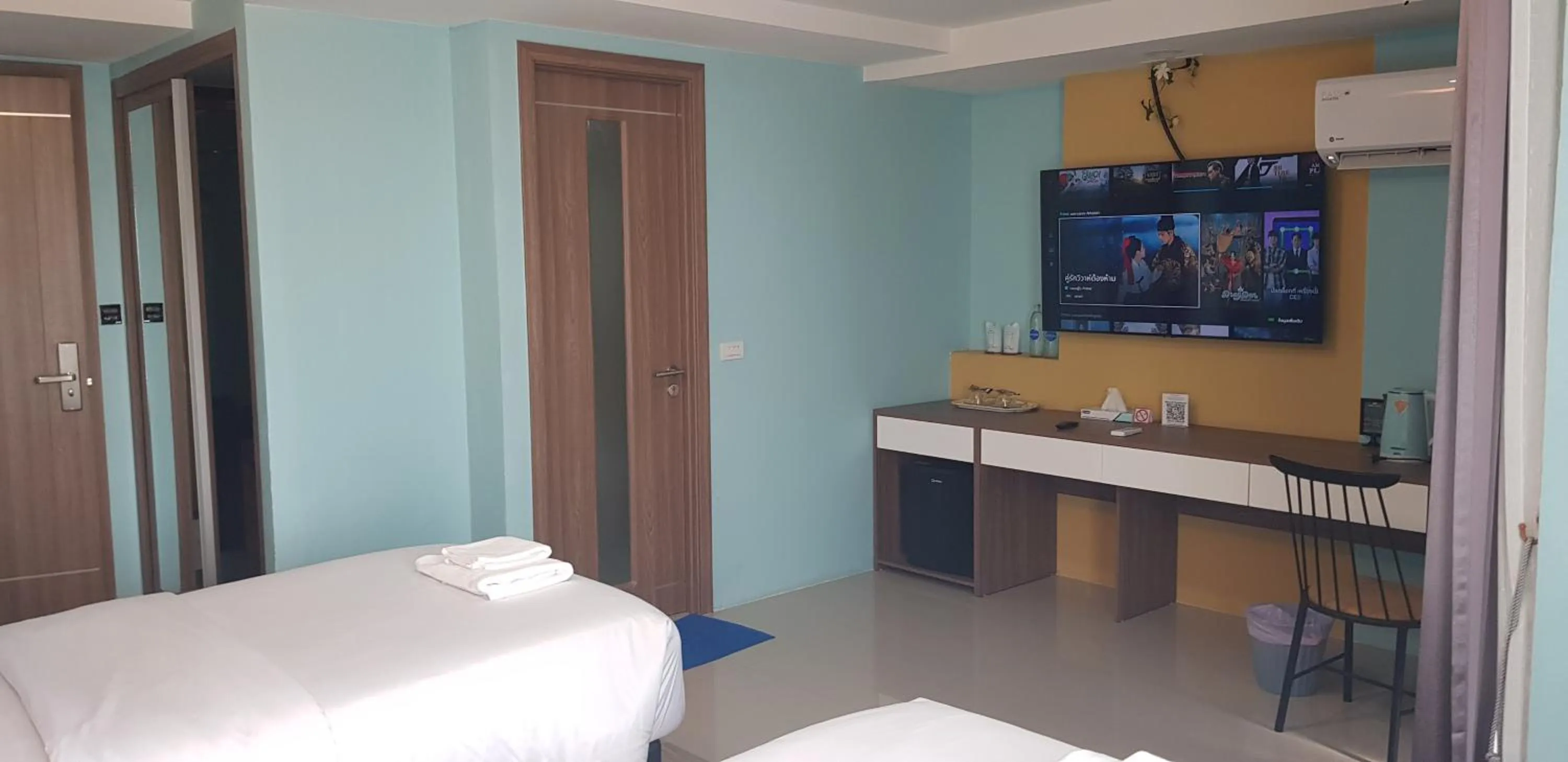 Bed in BlueTel Re'sidencE Bangkok IMPACT บลูเทล เรซิดองส์ กรุงเทพ อิมแพค