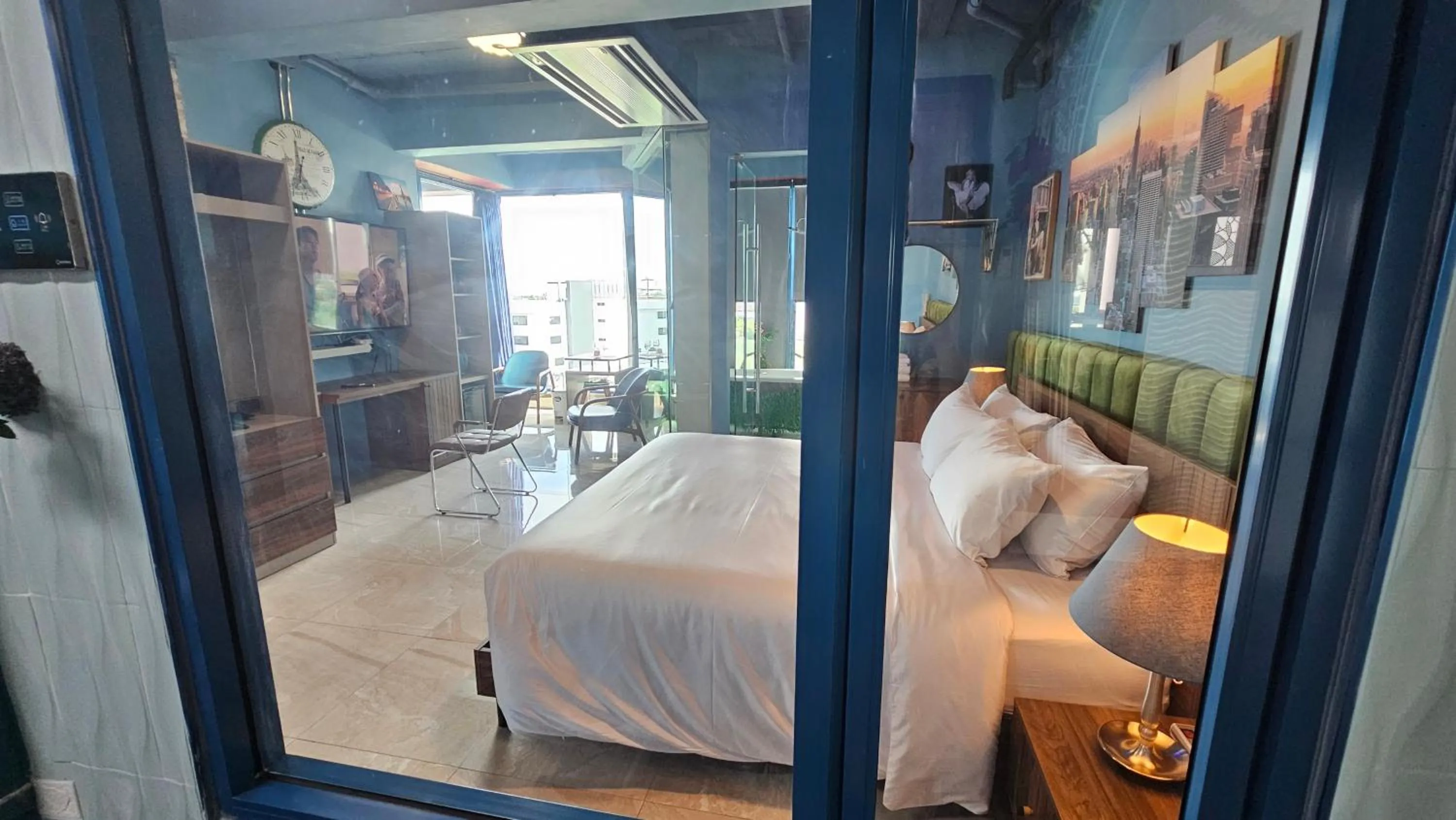 Bed in BlueTel Re'sidencE Bangkok IMPACT บลูเทล เรซิดองส์ กรุงเทพ อิมแพค