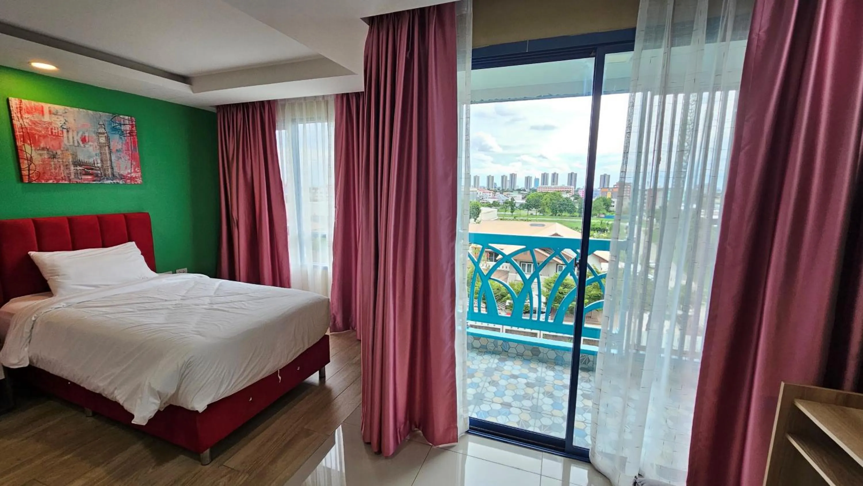 Bed in BlueTel Re'sidencE Bangkok IMPACT บลูเทล เรซิดองส์ กรุงเทพ อิมแพค