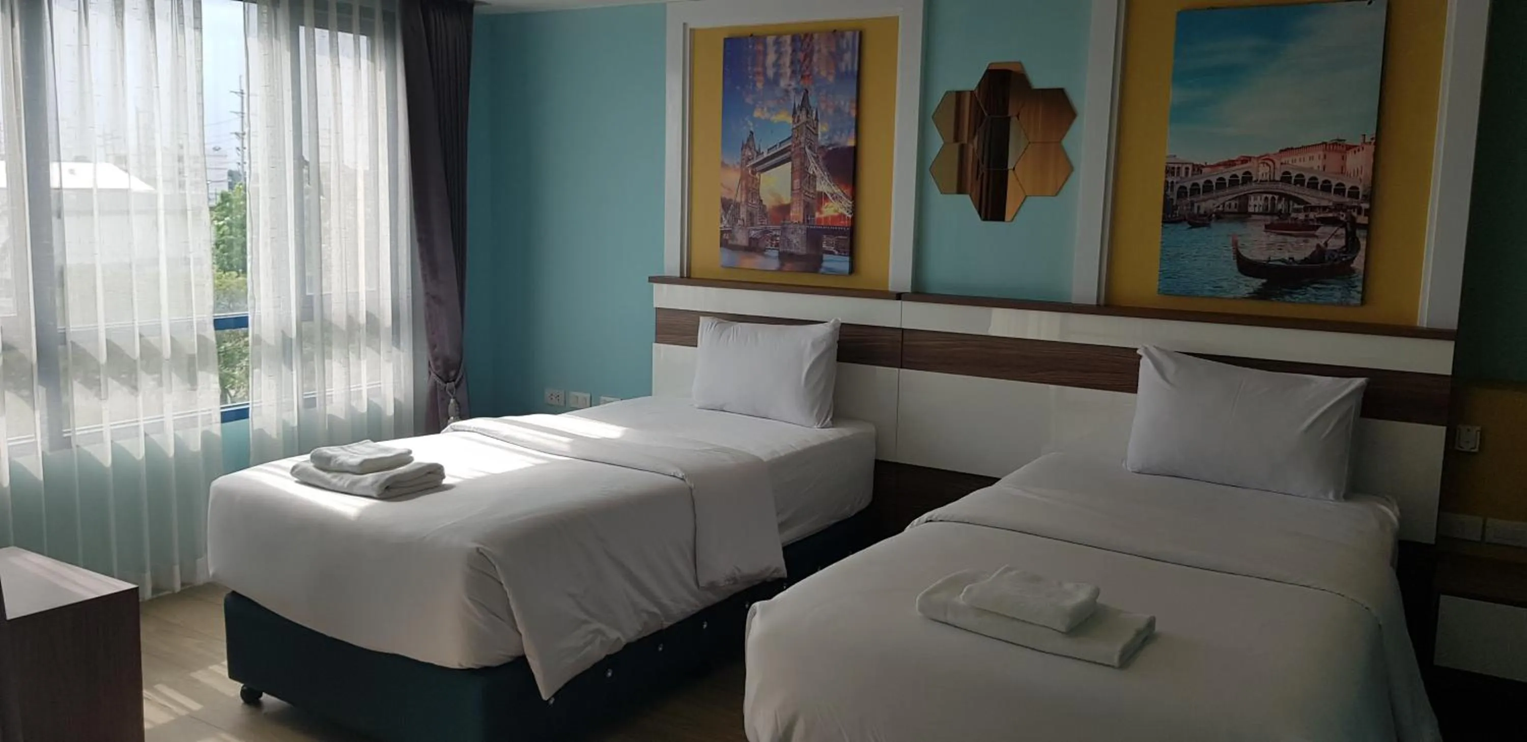 Bed in BlueTel Re'sidencE Bangkok IMPACT บลูเทล เรซิดองส์ กรุงเทพ อิมแพค