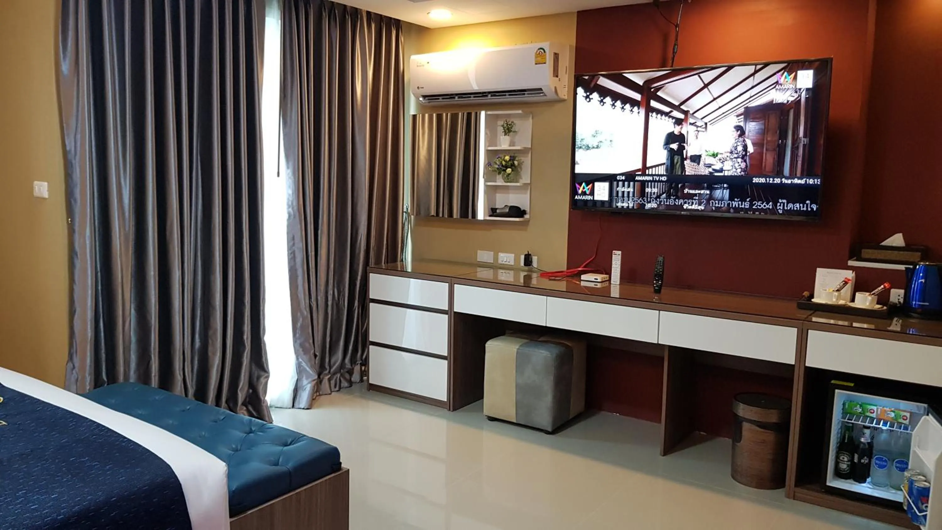 Bed in BlueTel Re'sidencE Bangkok IMPACT บลูเทล เรซิดองส์ กรุงเทพ อิมแพค