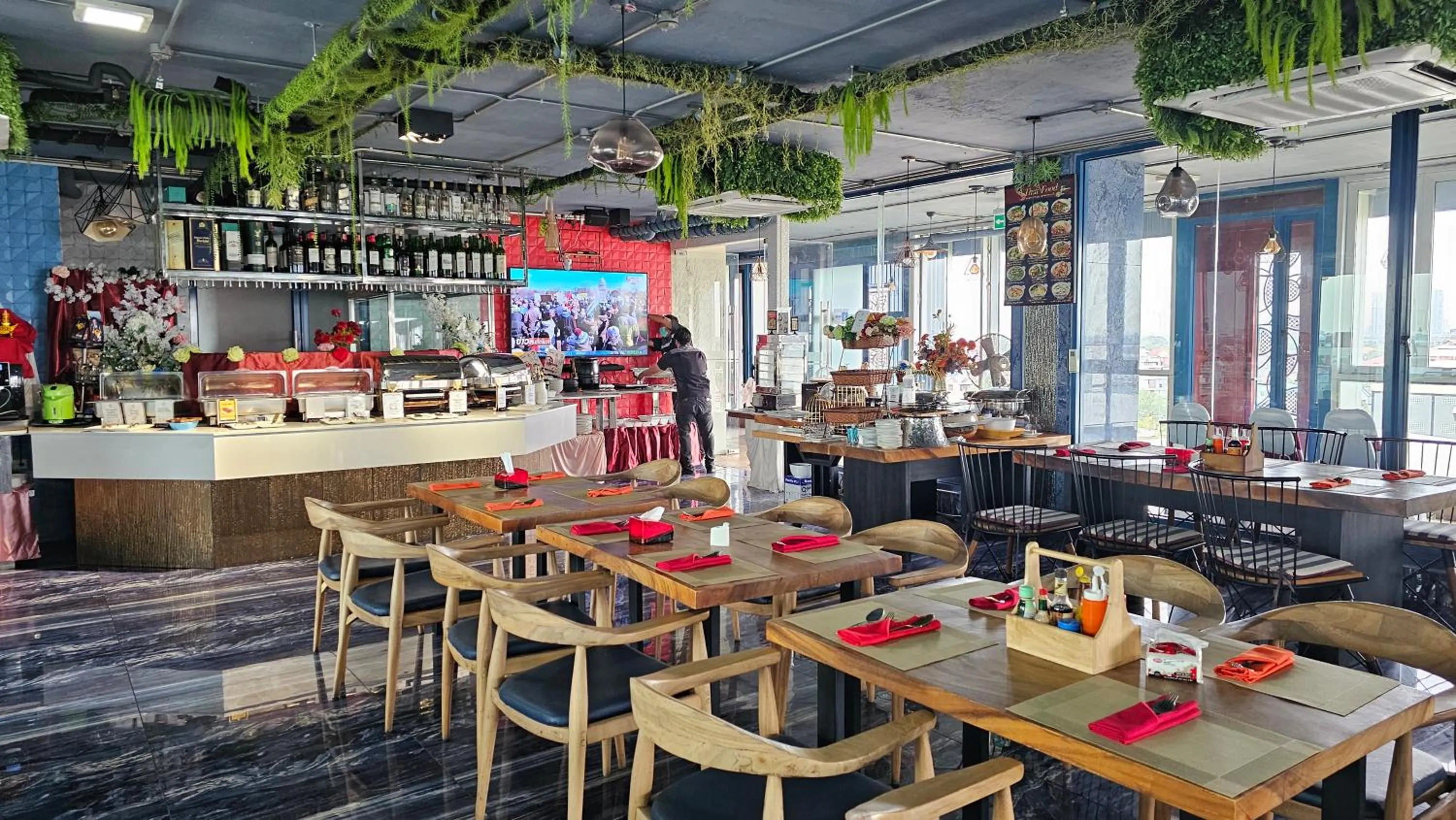 Restaurant/places to eat in BlueTel Re'sidencE Bangkok IMPACT บลูเทล เรซิดองส์ กรุงเทพ อิมแพค