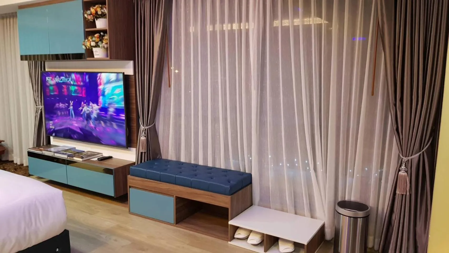 Bed in BlueTel Re'sidencE Bangkok IMPACT บลูเทล เรซิดองส์ กรุงเทพ อิมแพค