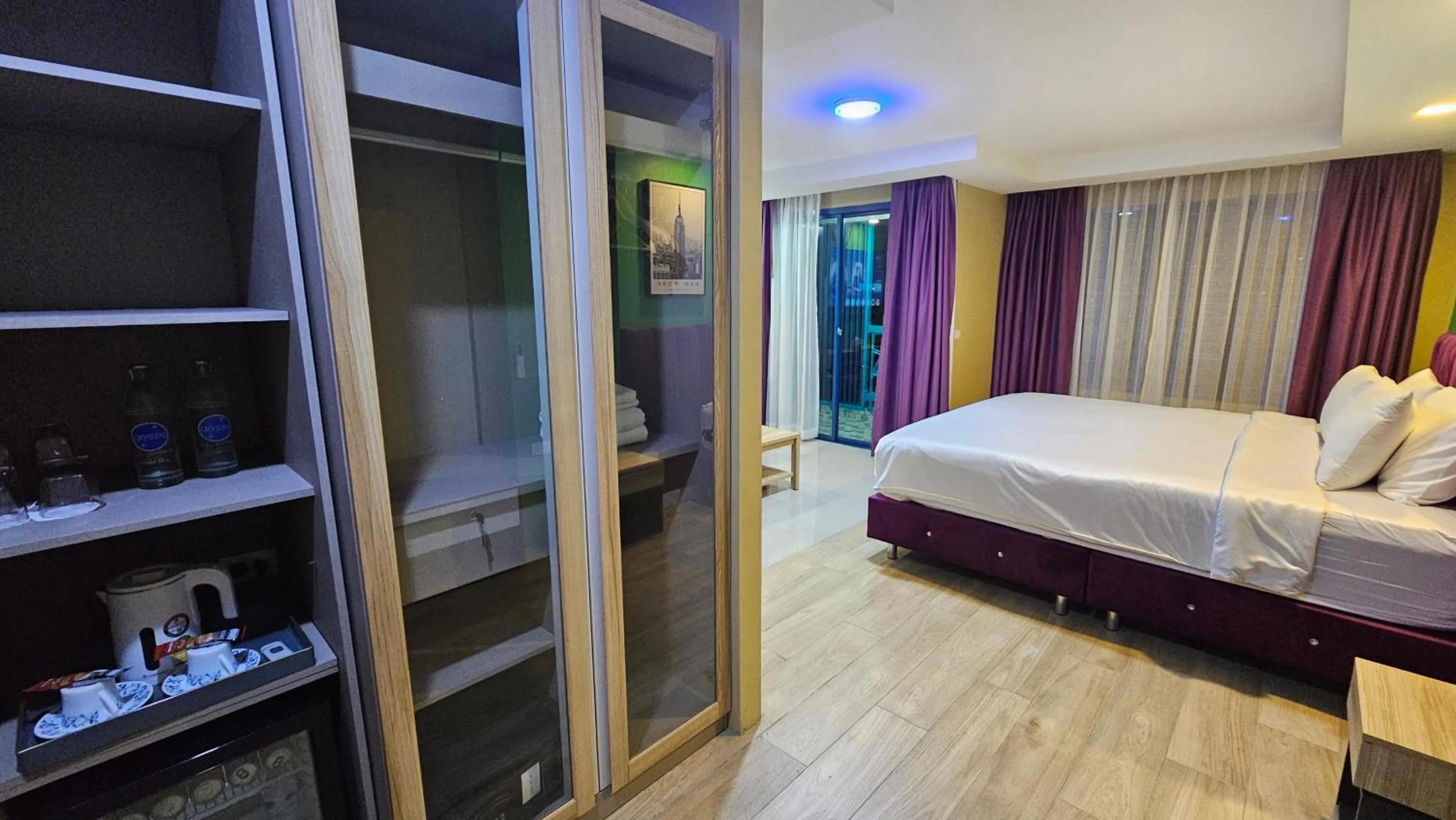 Bed in BlueTel Re'sidencE Bangkok IMPACT บลูเทล เรซิดองส์ กรุงเทพ อิมแพค