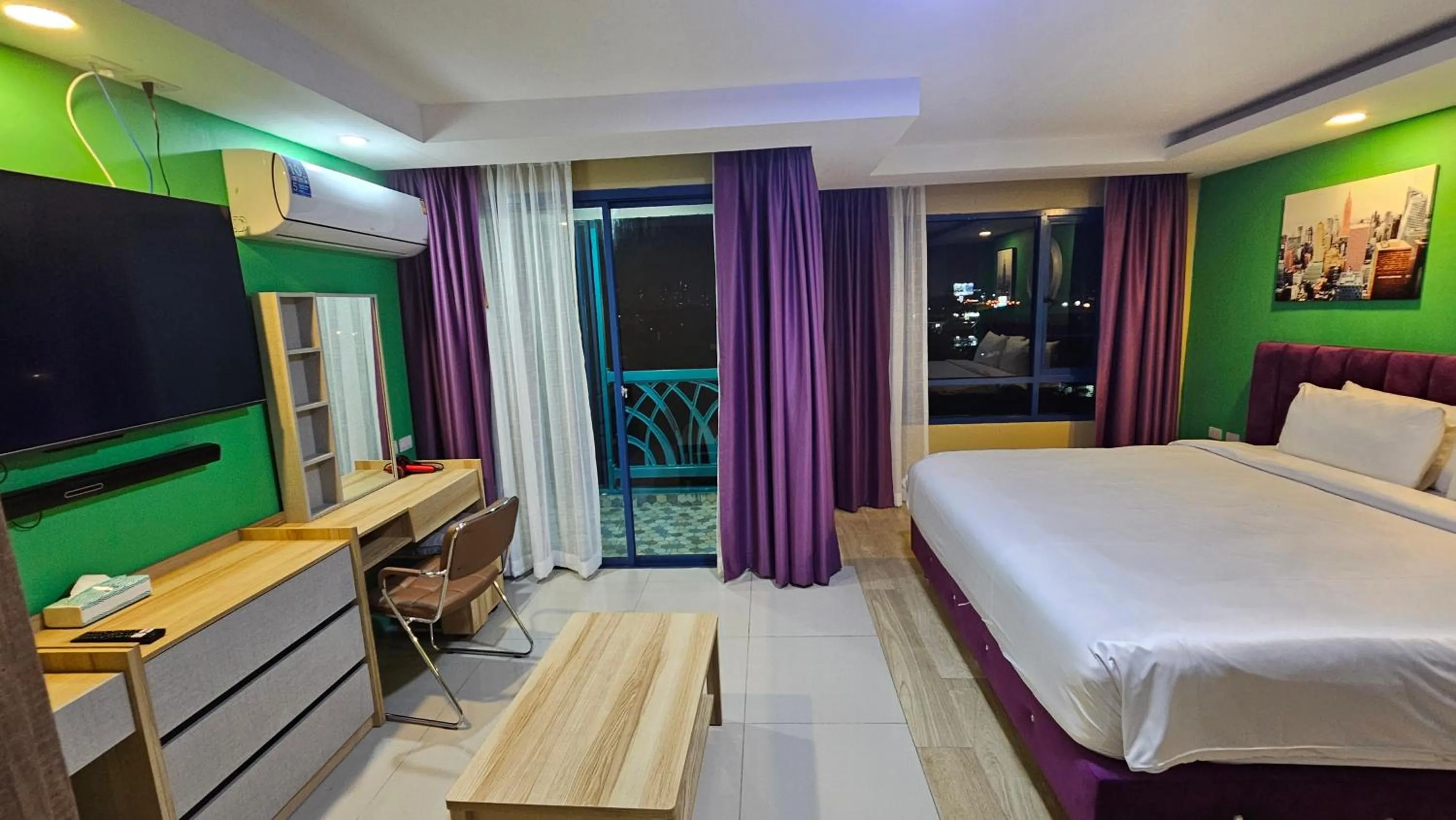 Bed in BlueTel Re'sidencE Bangkok IMPACT บลูเทล เรซิดองส์ กรุงเทพ อิมแพค