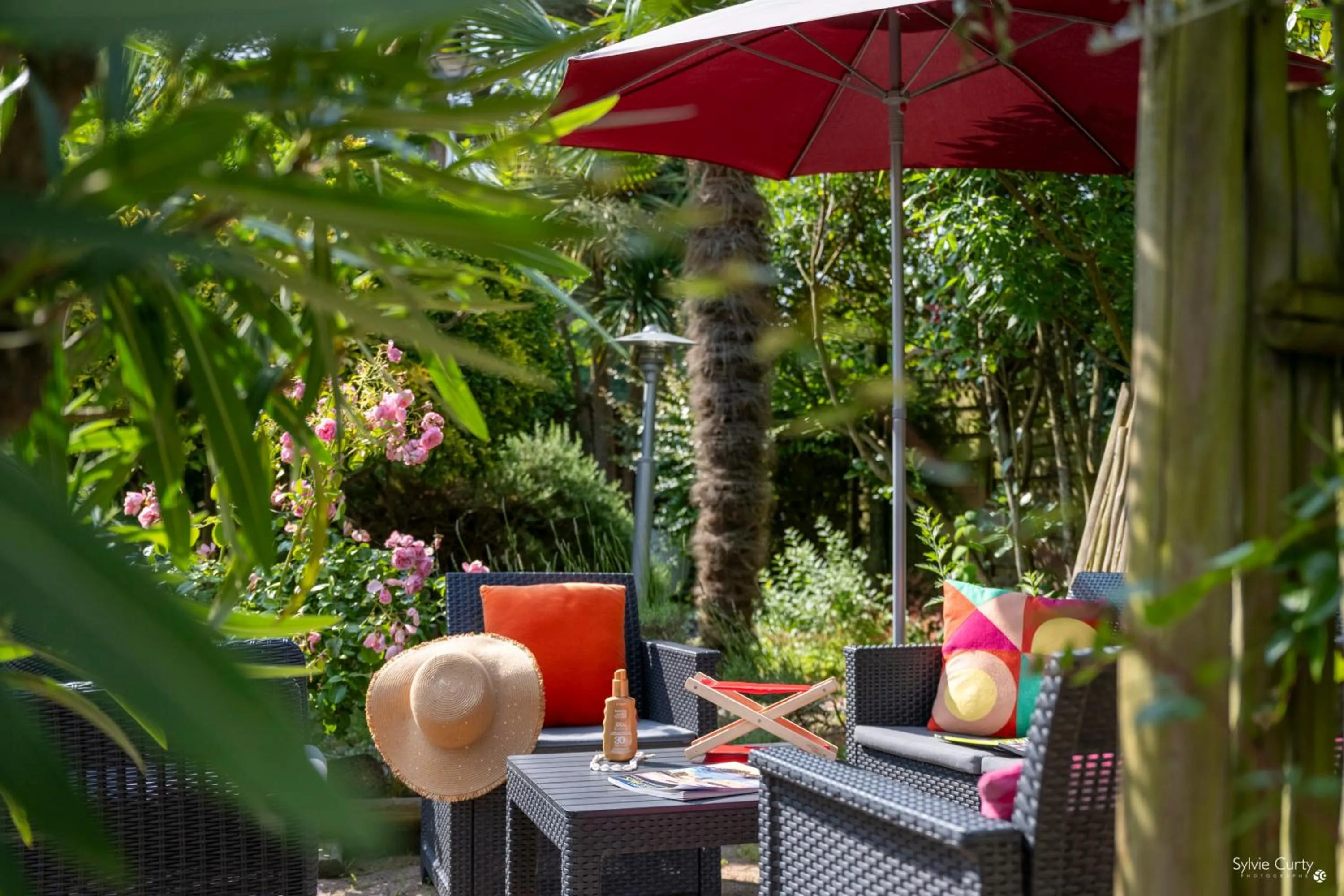 Garden in Hotel La Roseraie