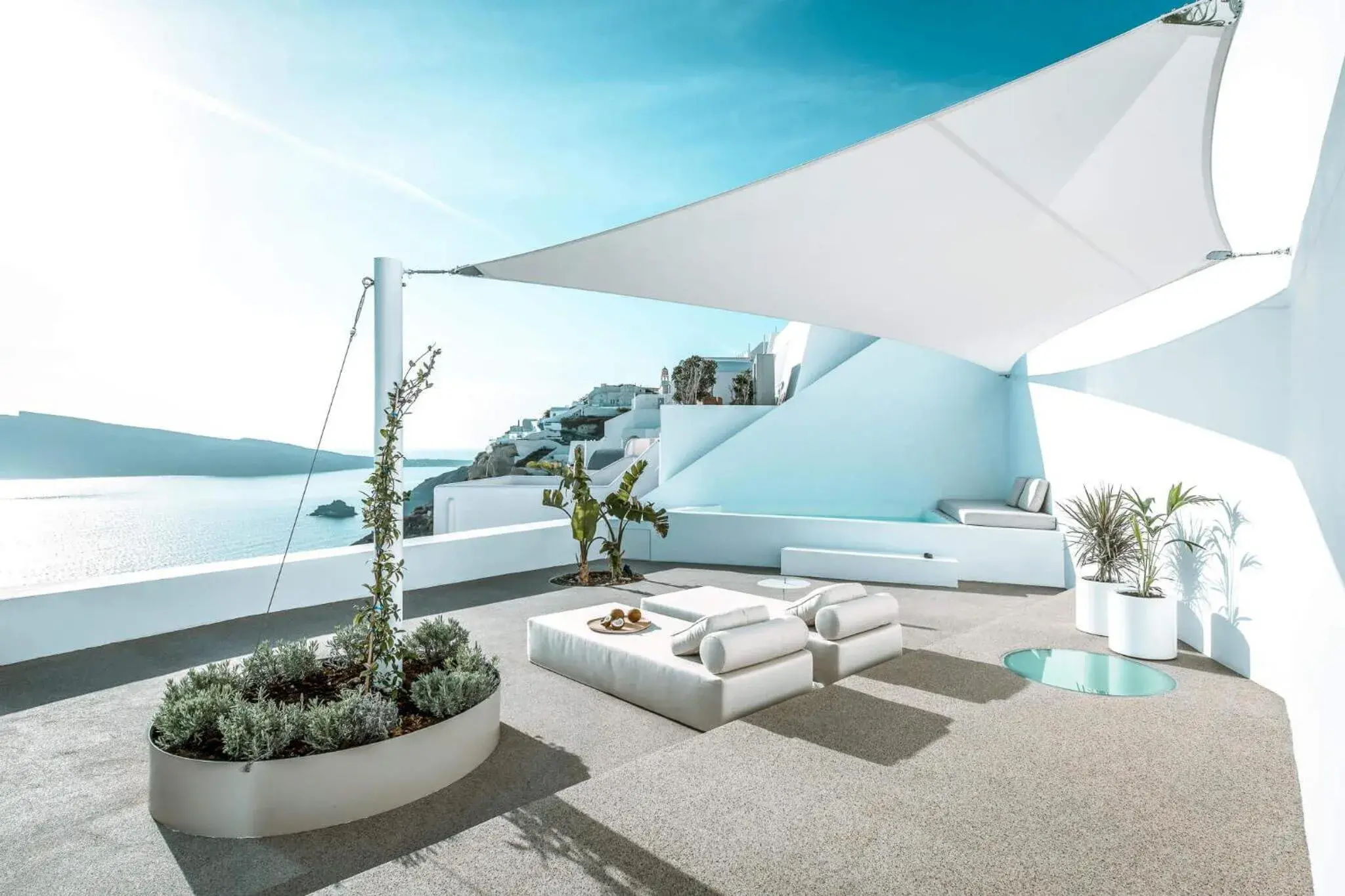 Mythic Suite with Private Outdoor Plunge Pool and 180o Caldera View in The Saint Hotel Mythic Suite with Private Outdoor Plunge Pool and 180o Caldera View in The Saint Hotel