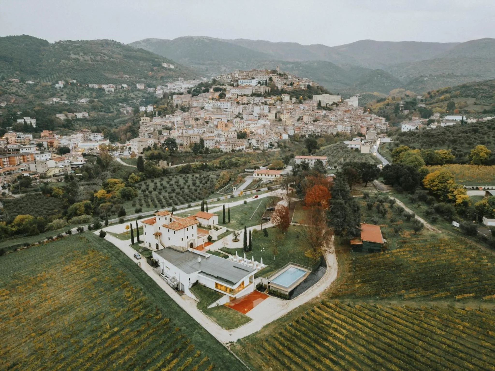 Bird's eye view in Cincinnato Wine Resort