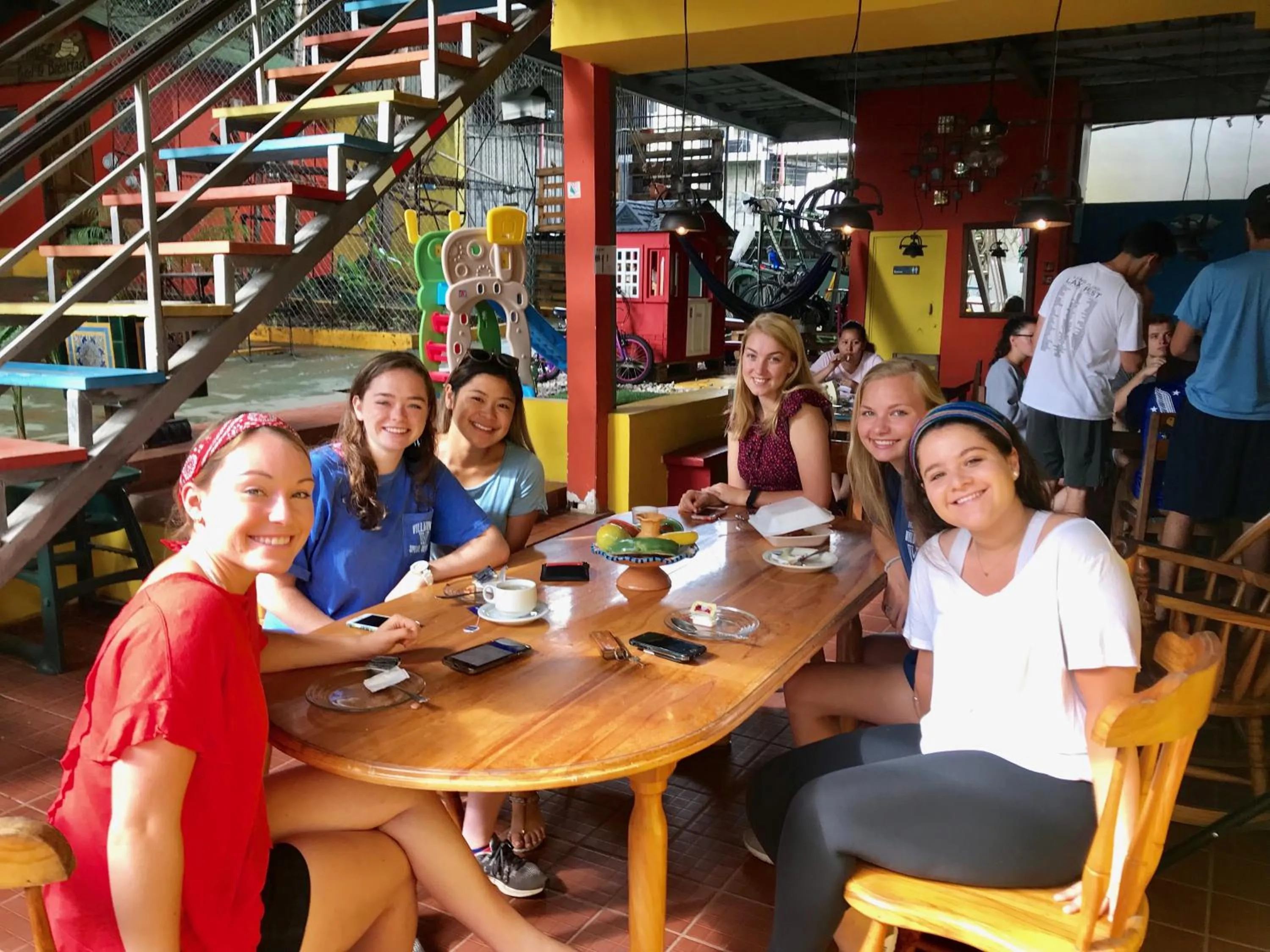 group of guests in Panama House Bed & Breakfast