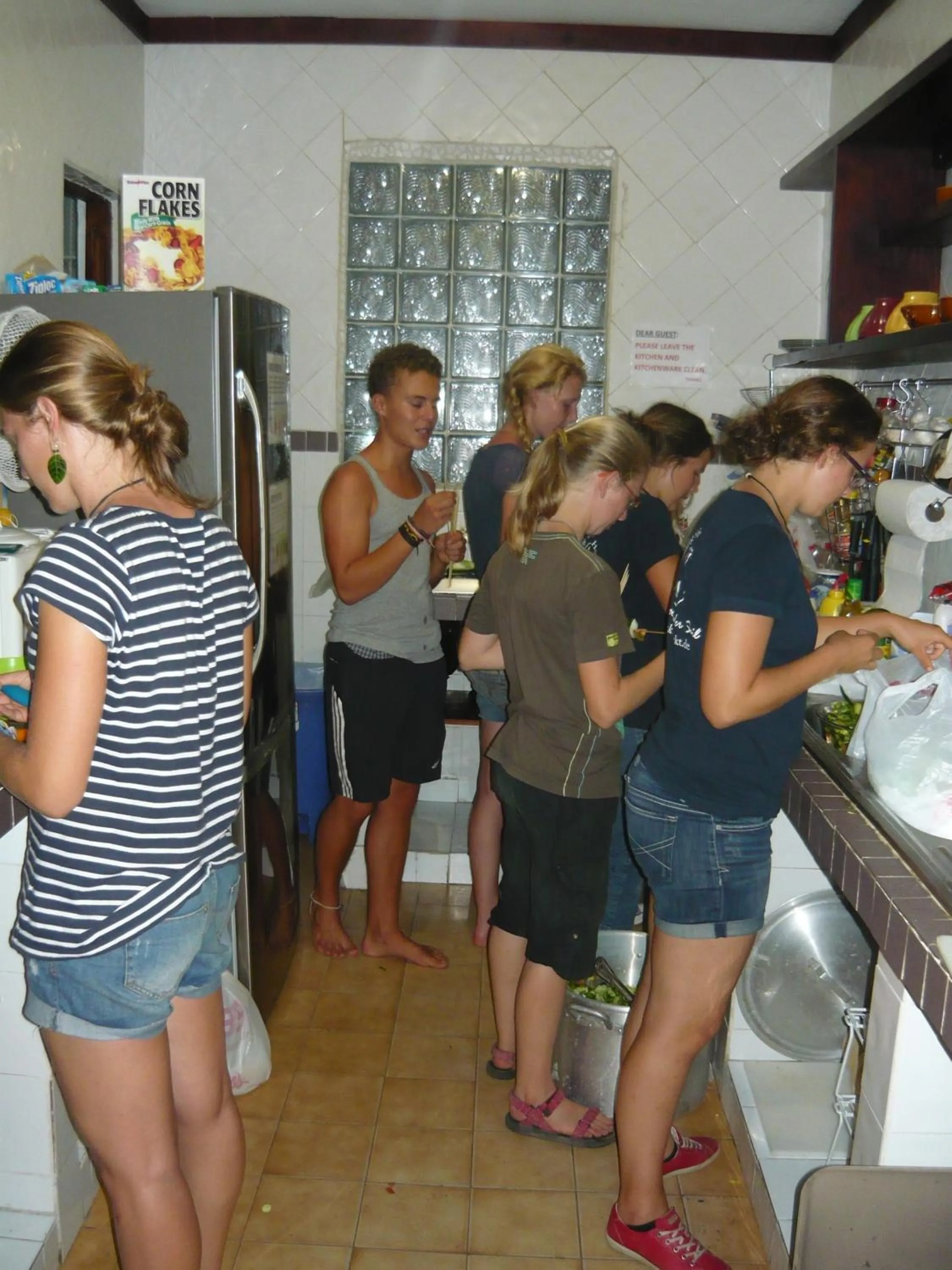 group of guests in Panama House Bed & Breakfast