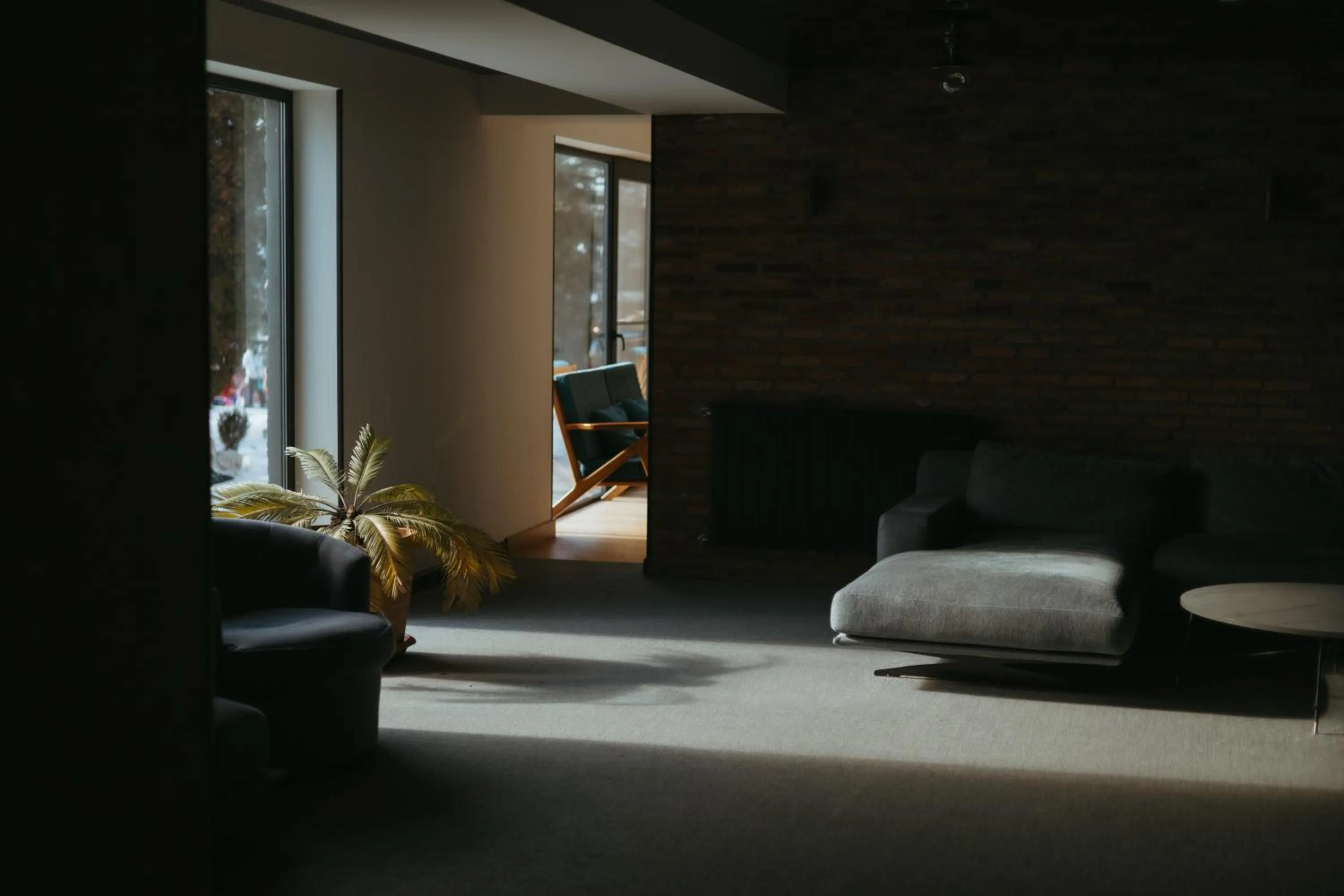 Seating area, Bed in Bakuriani Inn