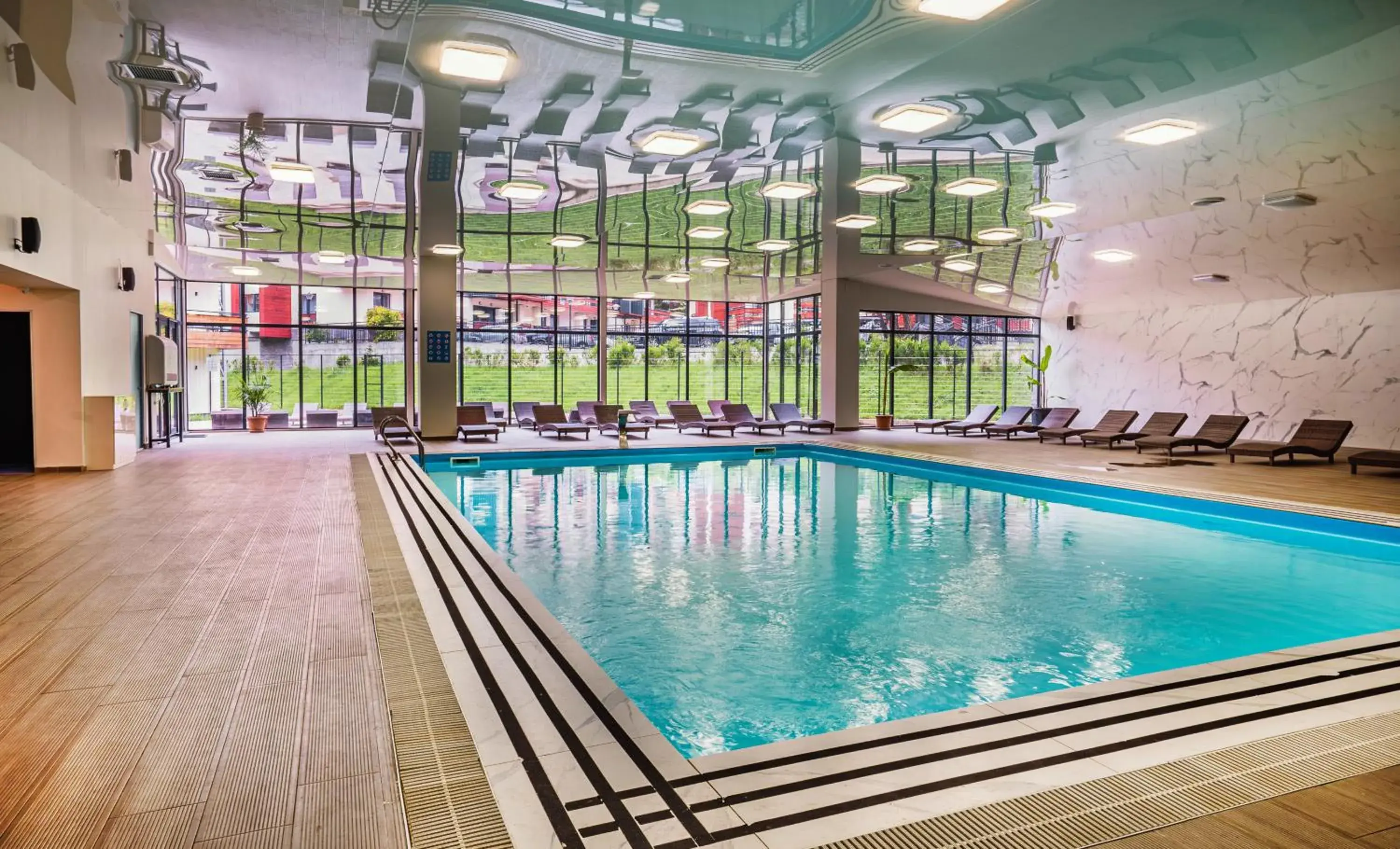 Pool view in Bakuriani Inn Pool view in Bakuriani Inn