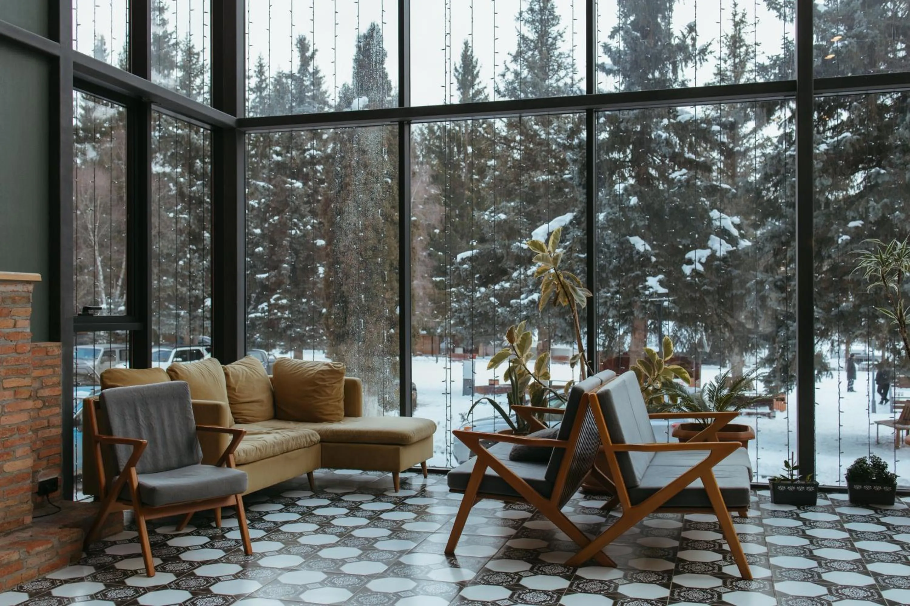 Seating area in Bakuriani Inn
